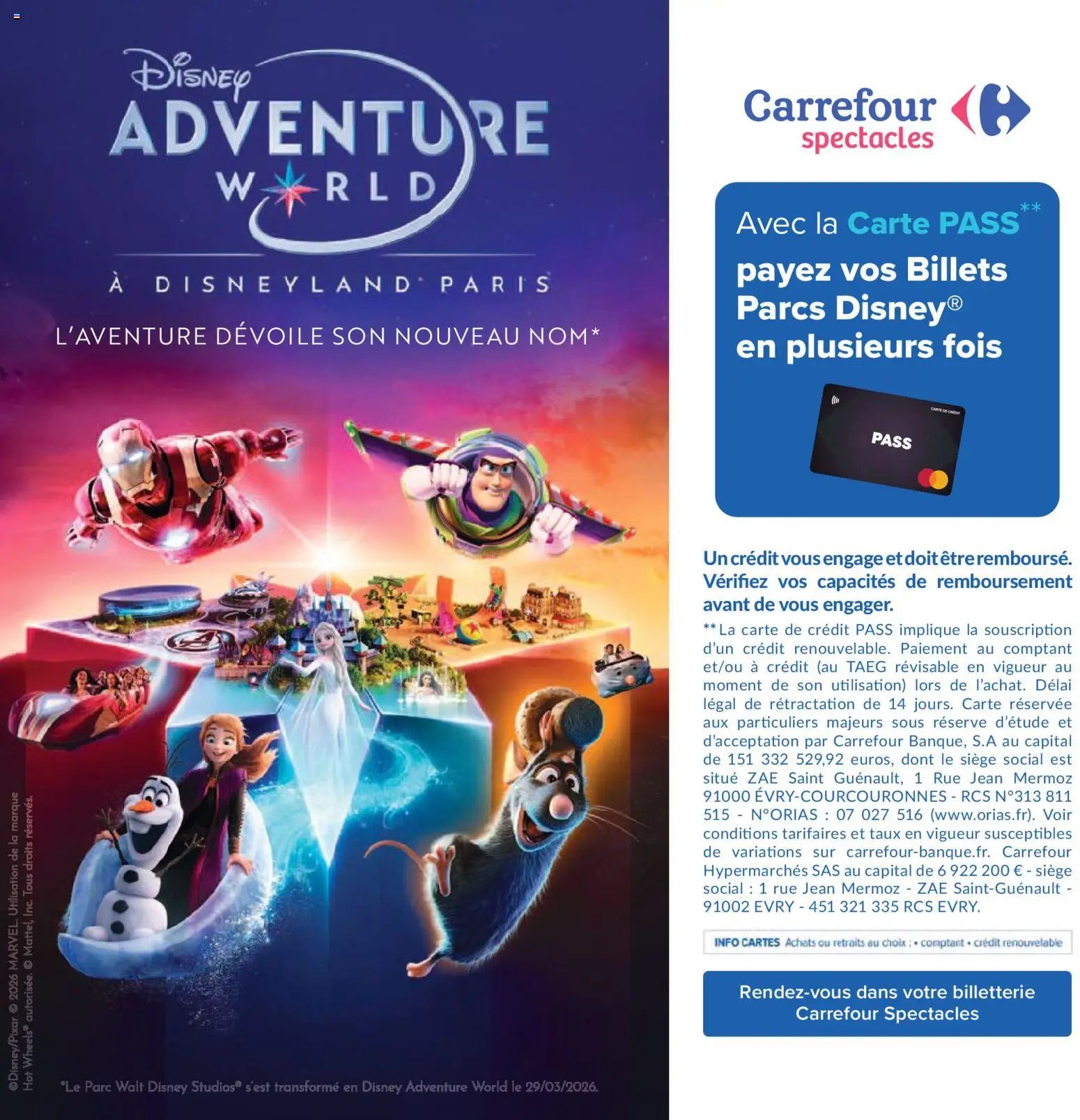 Carrefour City Le book des sorties (2026-04-03 - 2026-09-30)