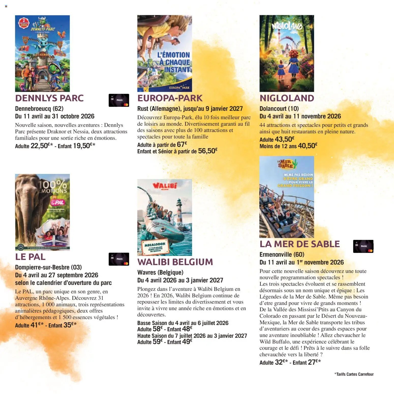 Carrefour City Le book des sorties (2026-04-03 - 2026-09-30)