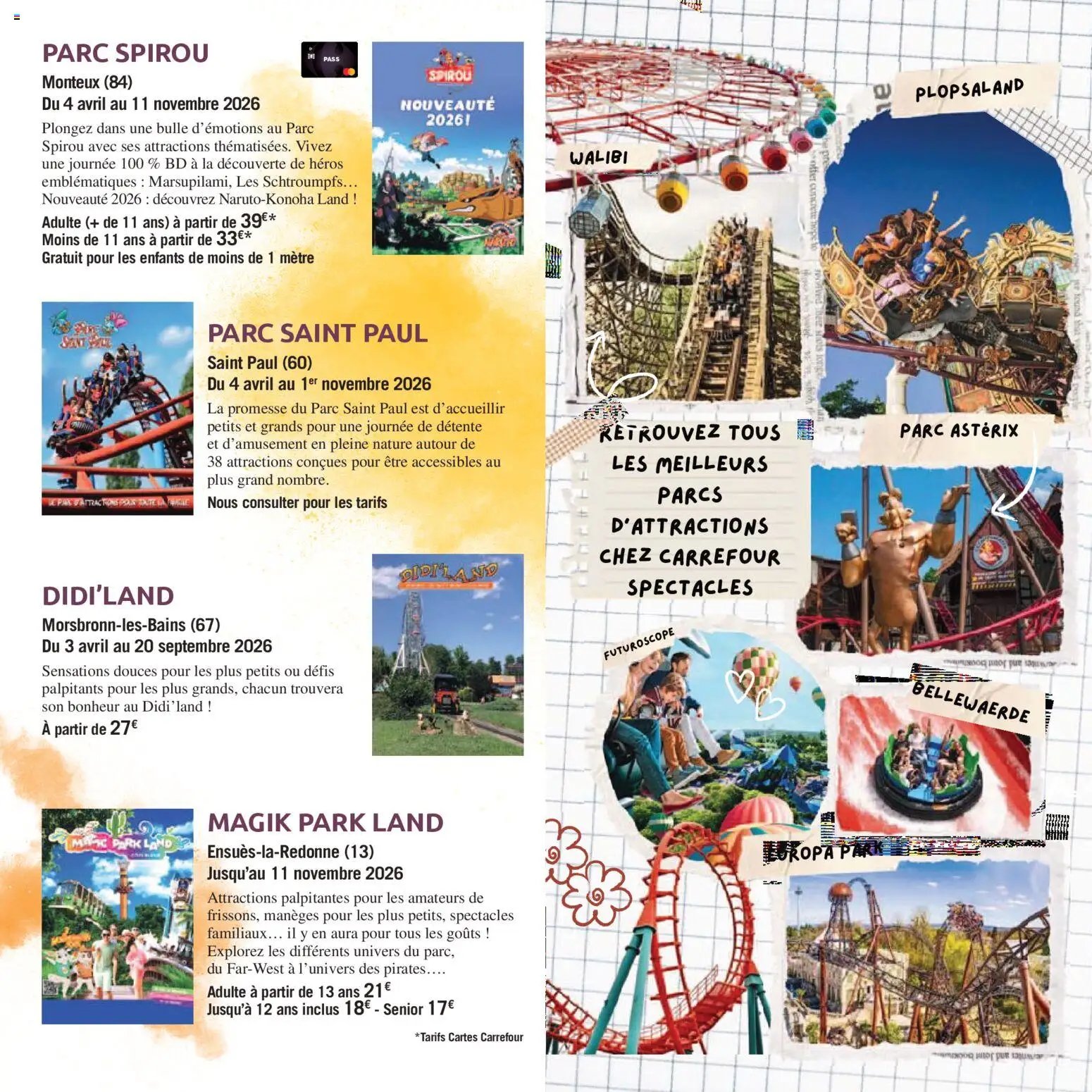 Carrefour City Le book des sorties (2026-04-03 - 2026-09-30)
