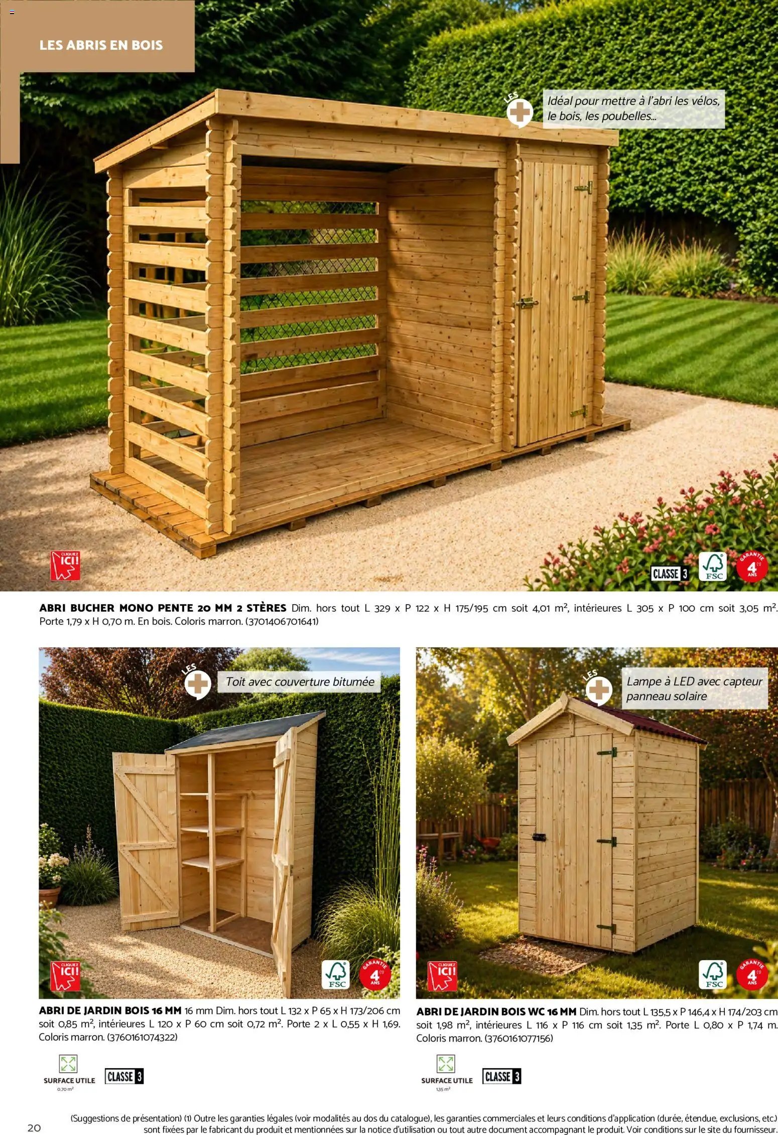 Brico Cash Catalogue abris & carports