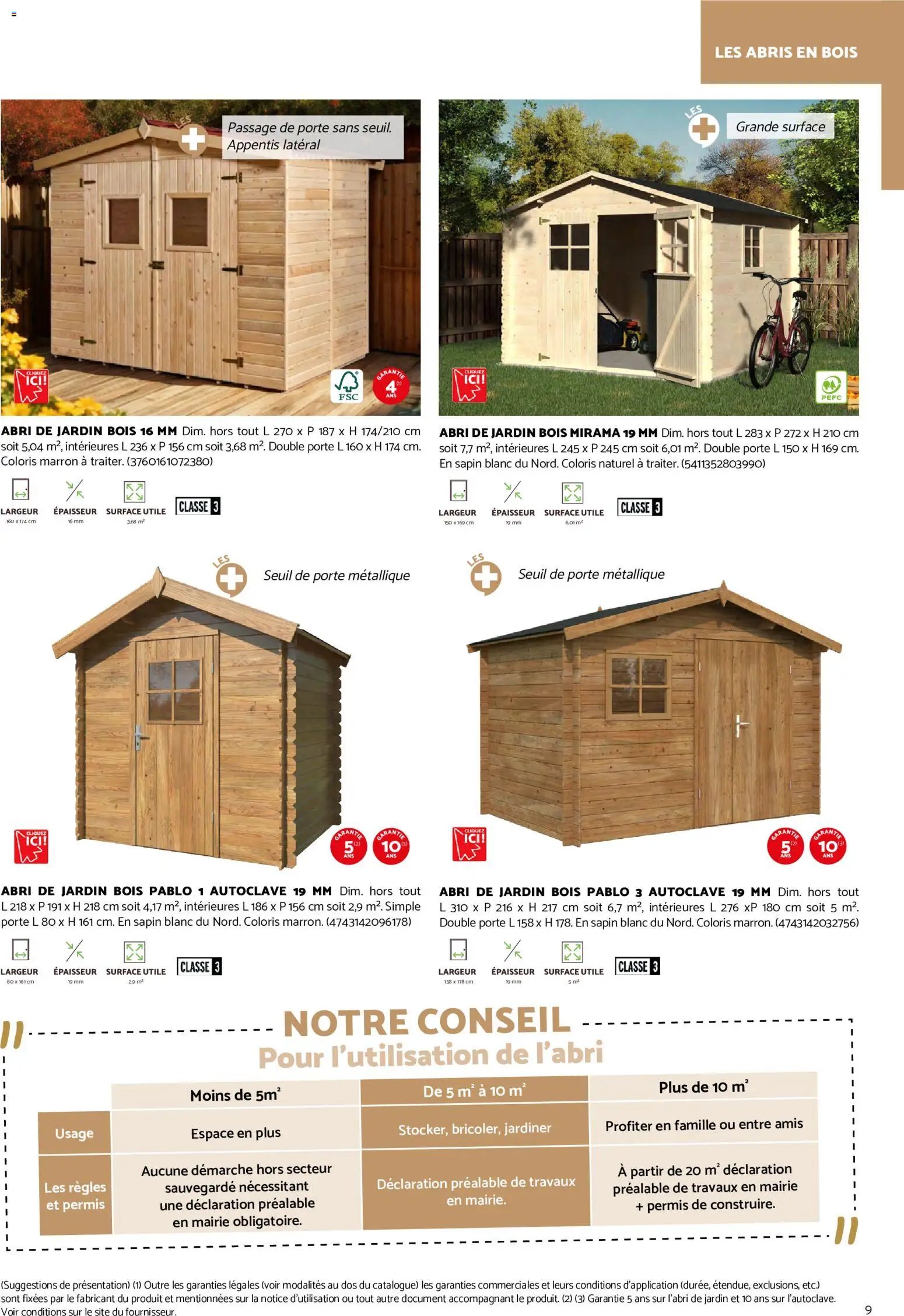Brico Cash Catalogue abris & carports