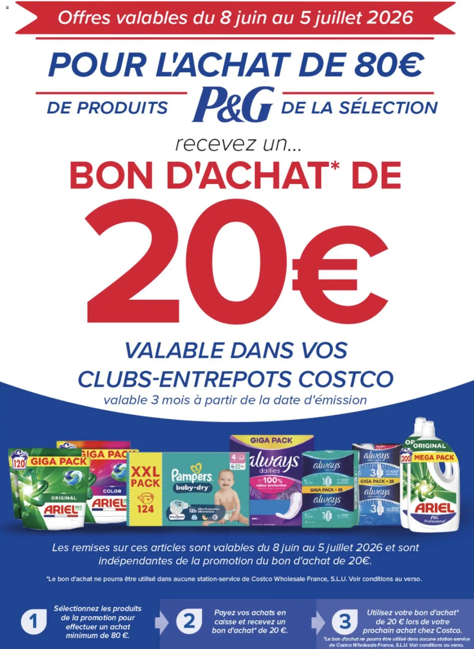 Costco Sélection de produits Procter & Gamble