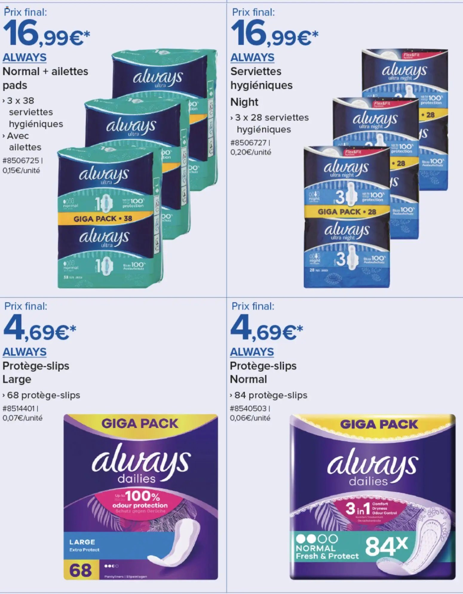 Costco Sélection de produits Procter & Gamble