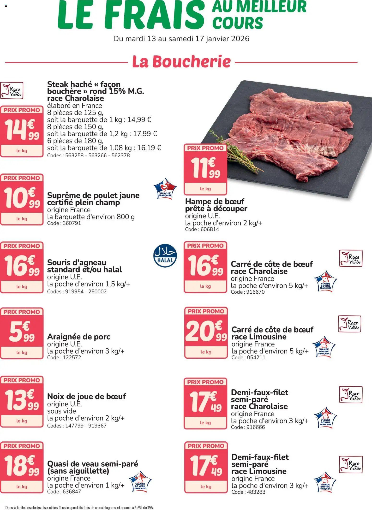 Promocash Frais au meilleur cours