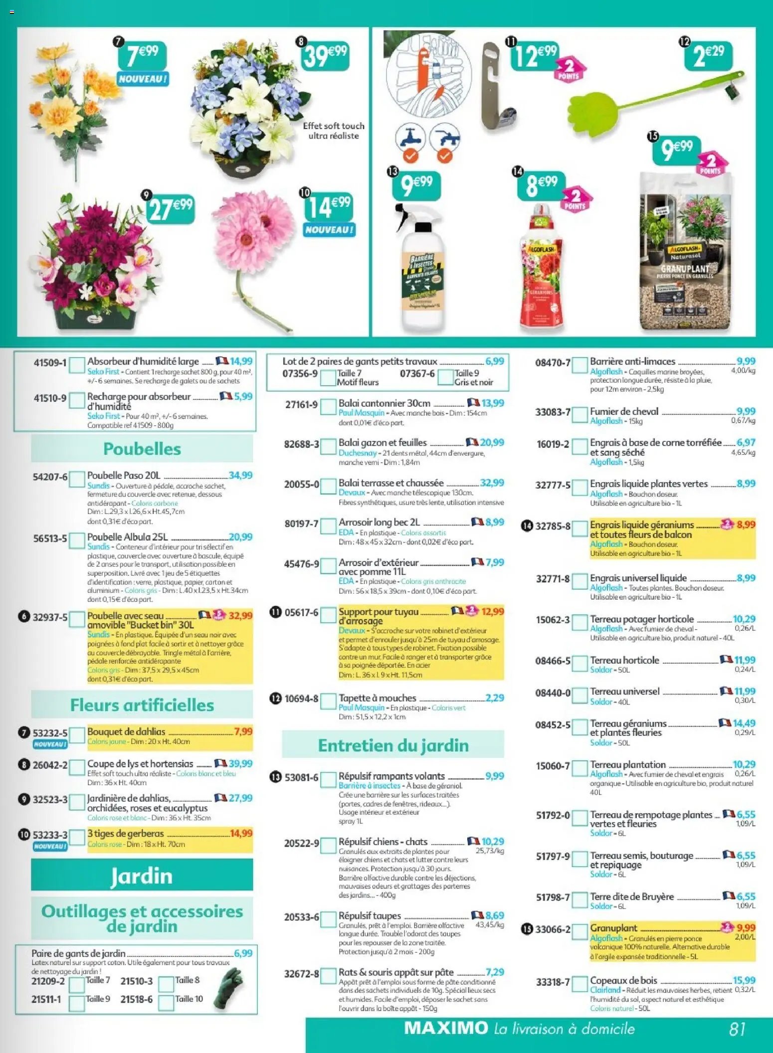 Maximo catalogue epicerie