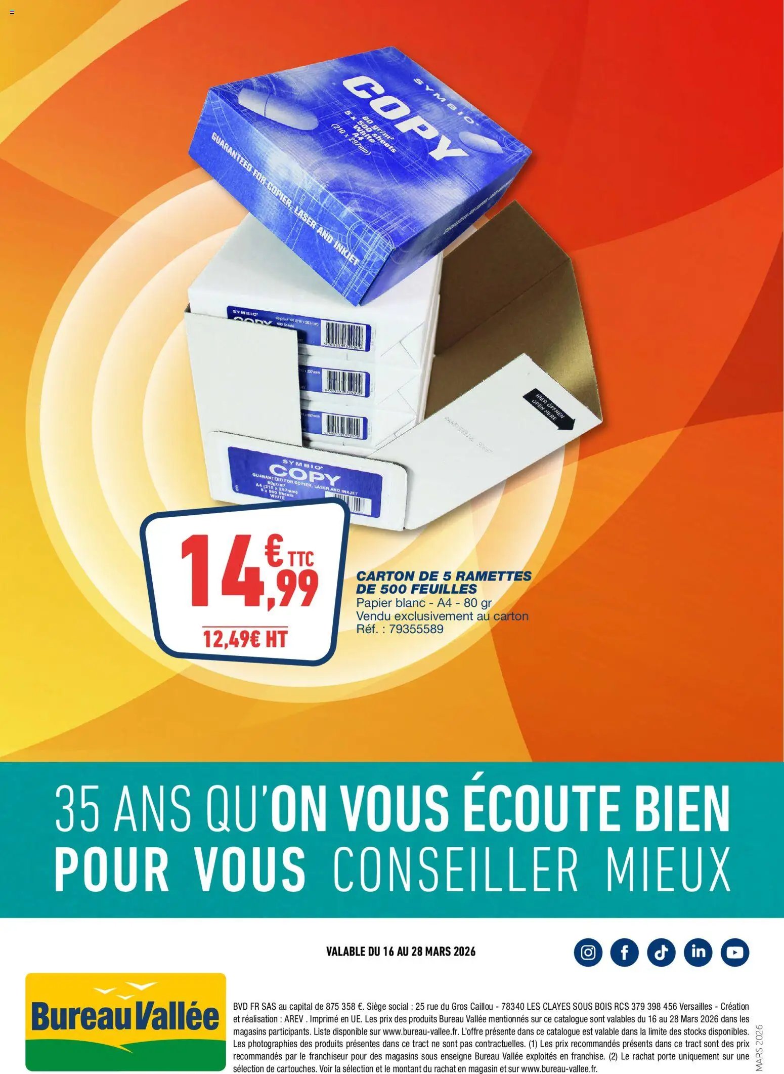 Bureau Vallée catalogue (2026-03-15 - 2026-03-28)