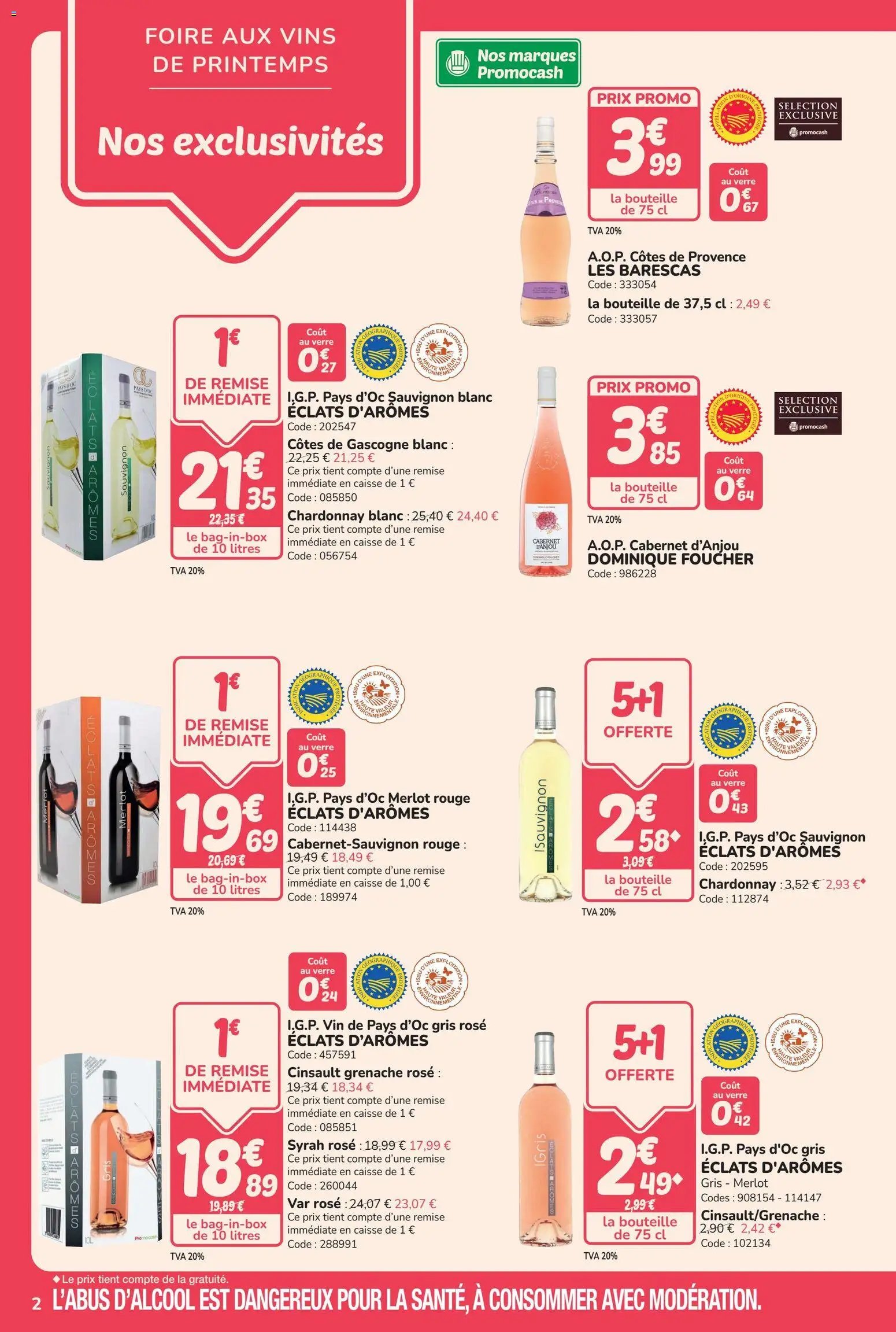 Promocash Foire aux vins de printemps