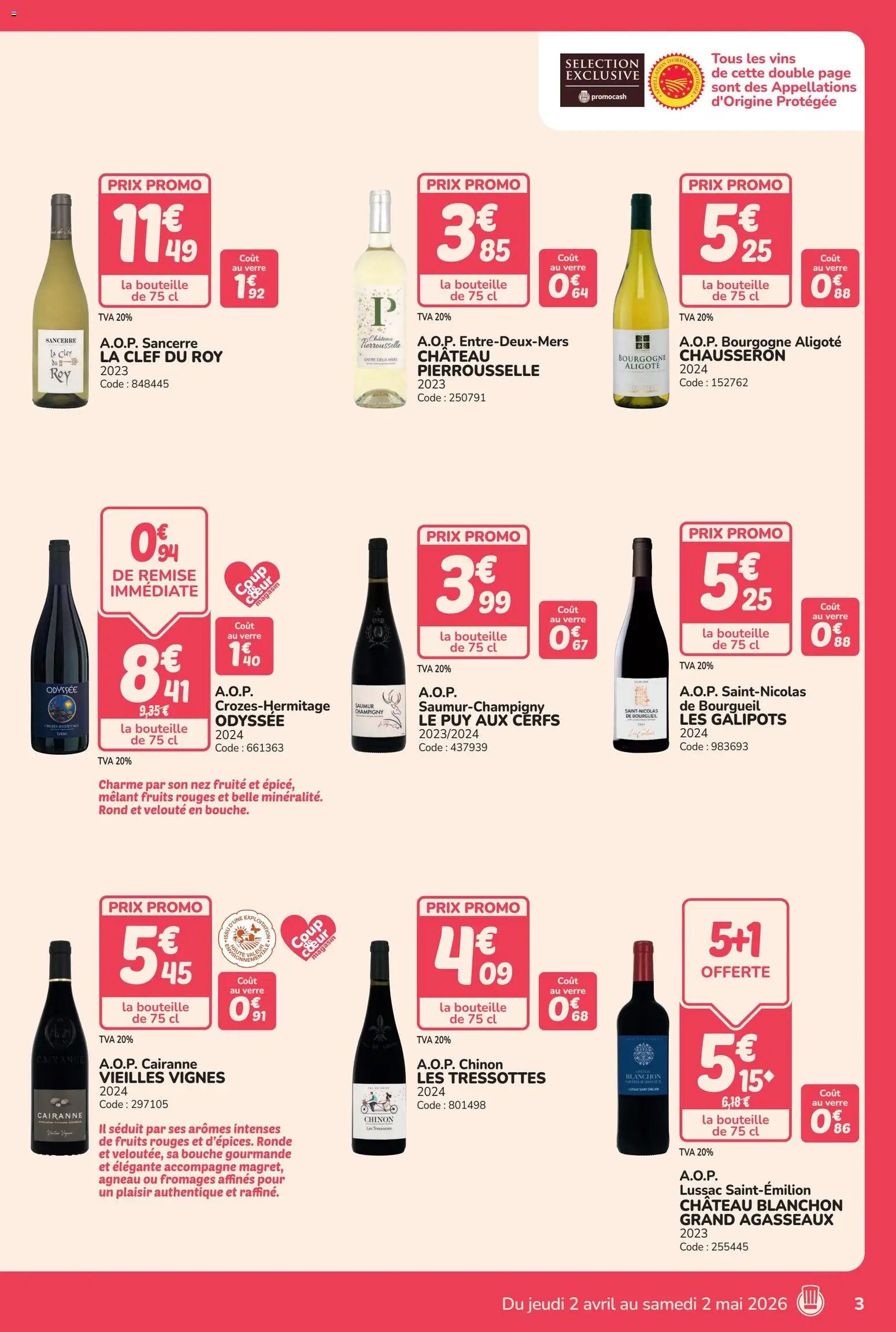Promocash Foire aux vins de printemps