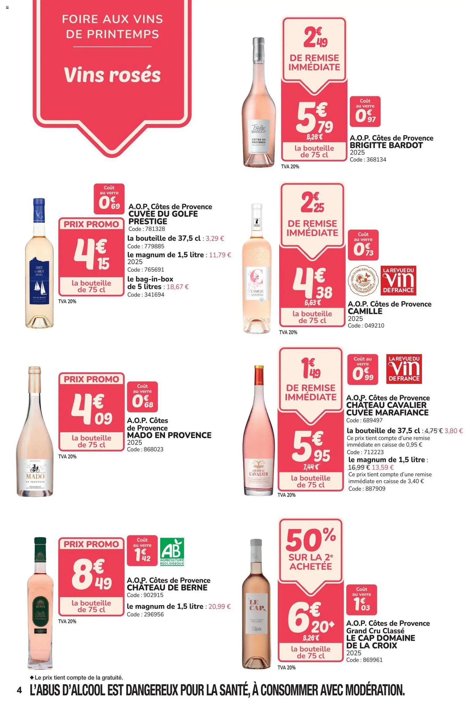 Promocash Foire aux vins de printemps