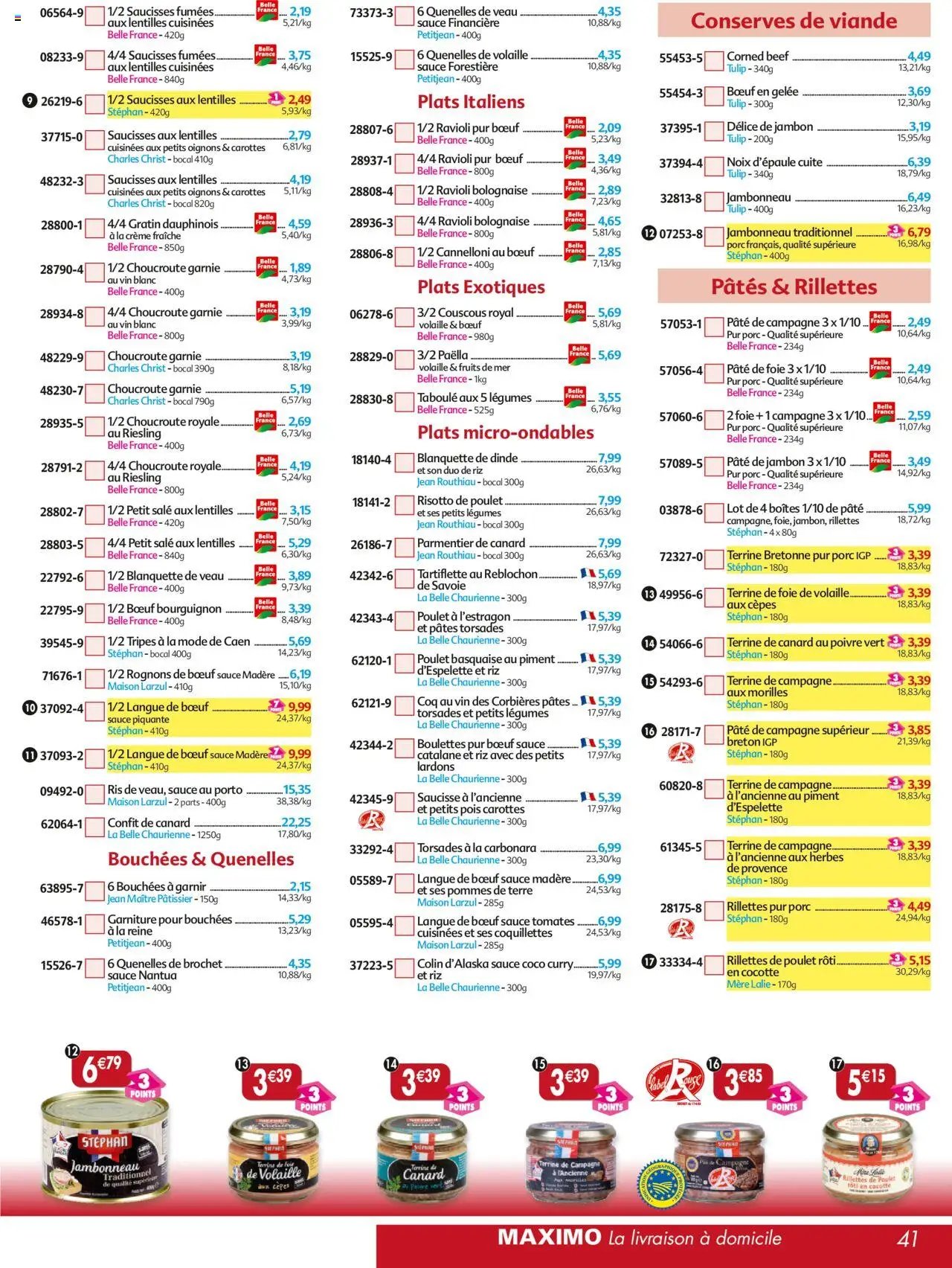 Maximo catalogue epicerie (2025-08-01 - 2025-08-28)