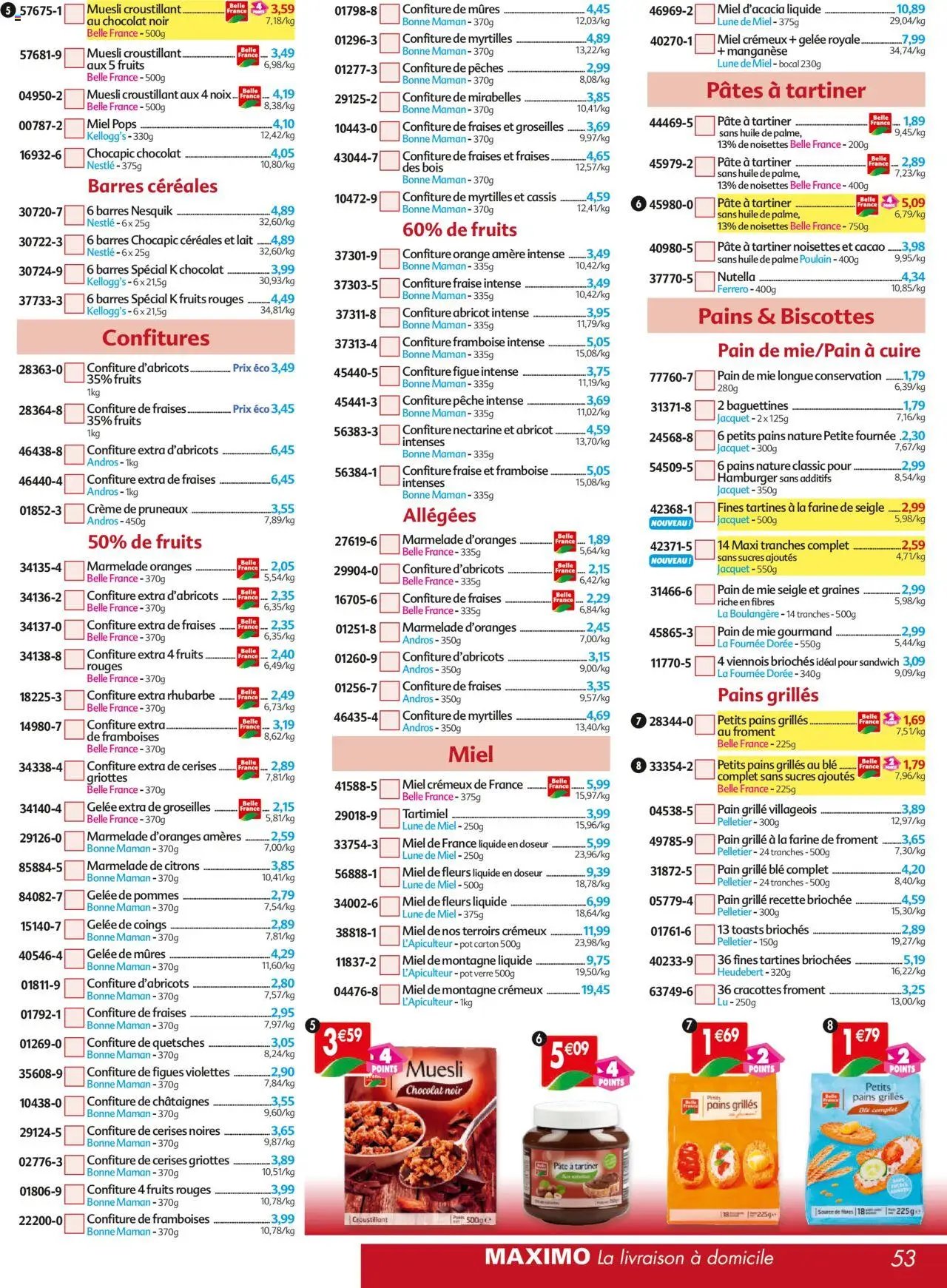 Maximo catalogue epicerie (2025-08-01 - 2025-08-28)