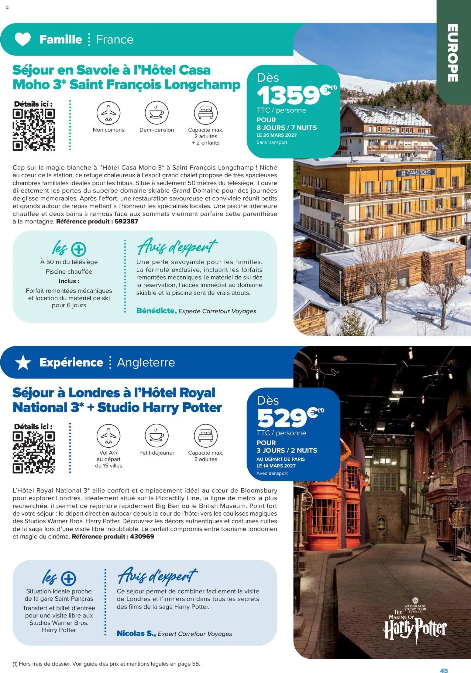 Carrefour Market Séjours & circuits - les créations carrefour voyages