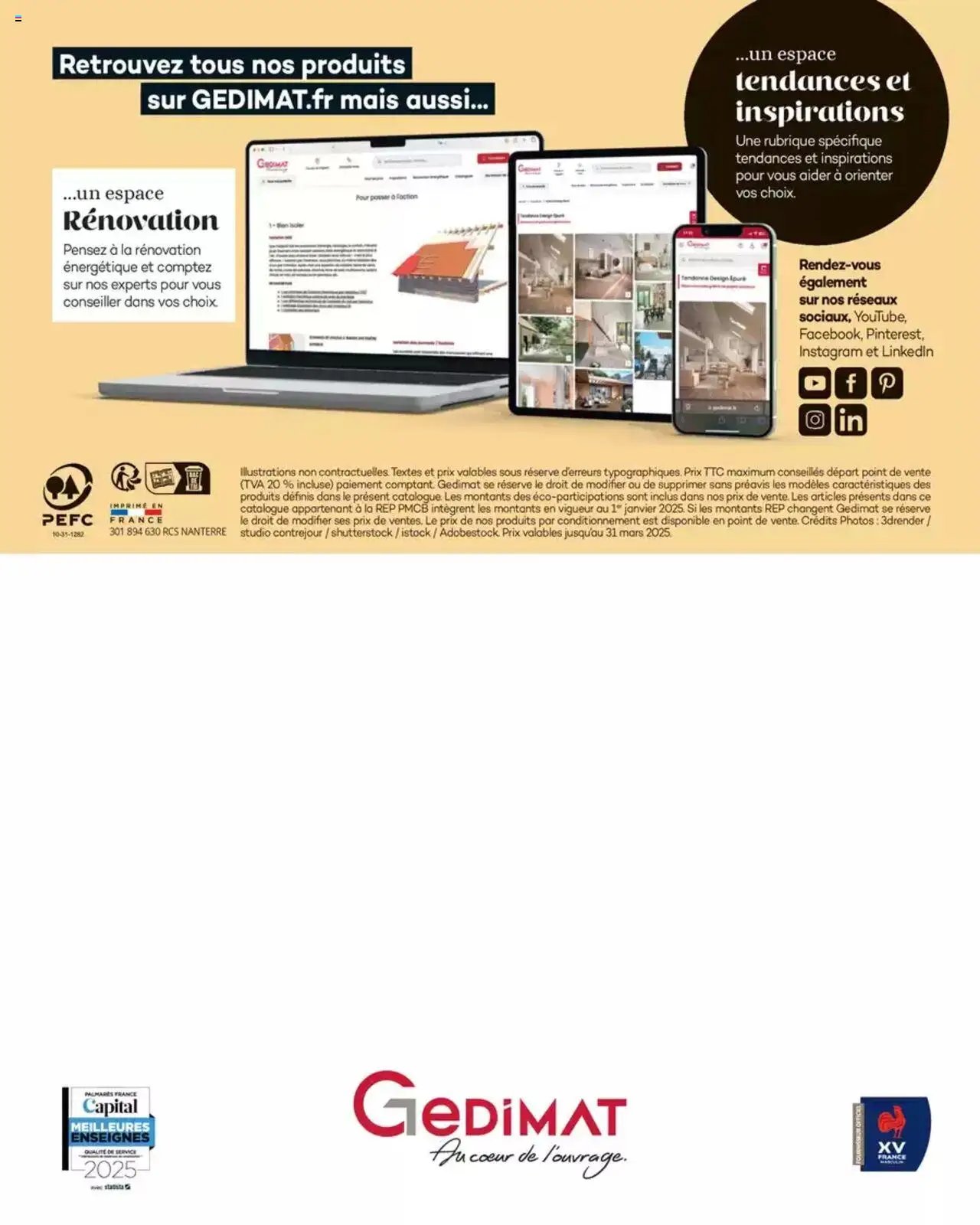 Gedimat Sols & murs intérieurs (2025-03-14 - 2025-12-31)