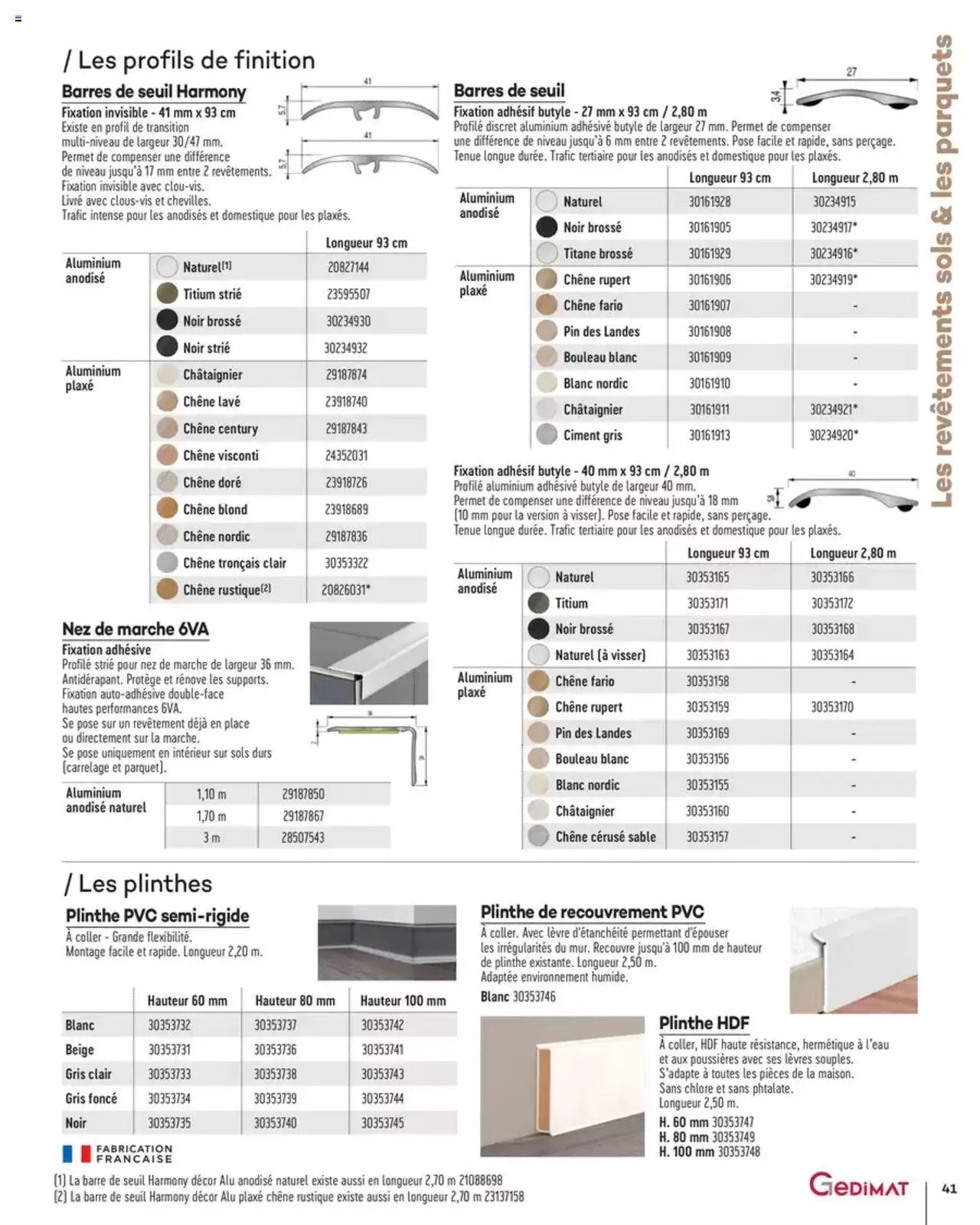 Gedimat Sols & murs intérieurs (2025-03-14 - 2025-12-31)