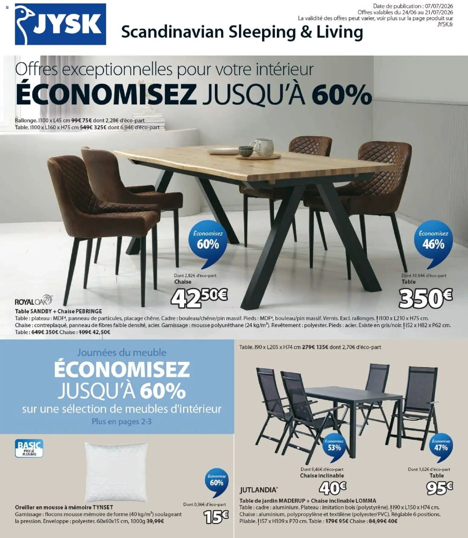 Jysk catalogue économisez jusqu'à 60%