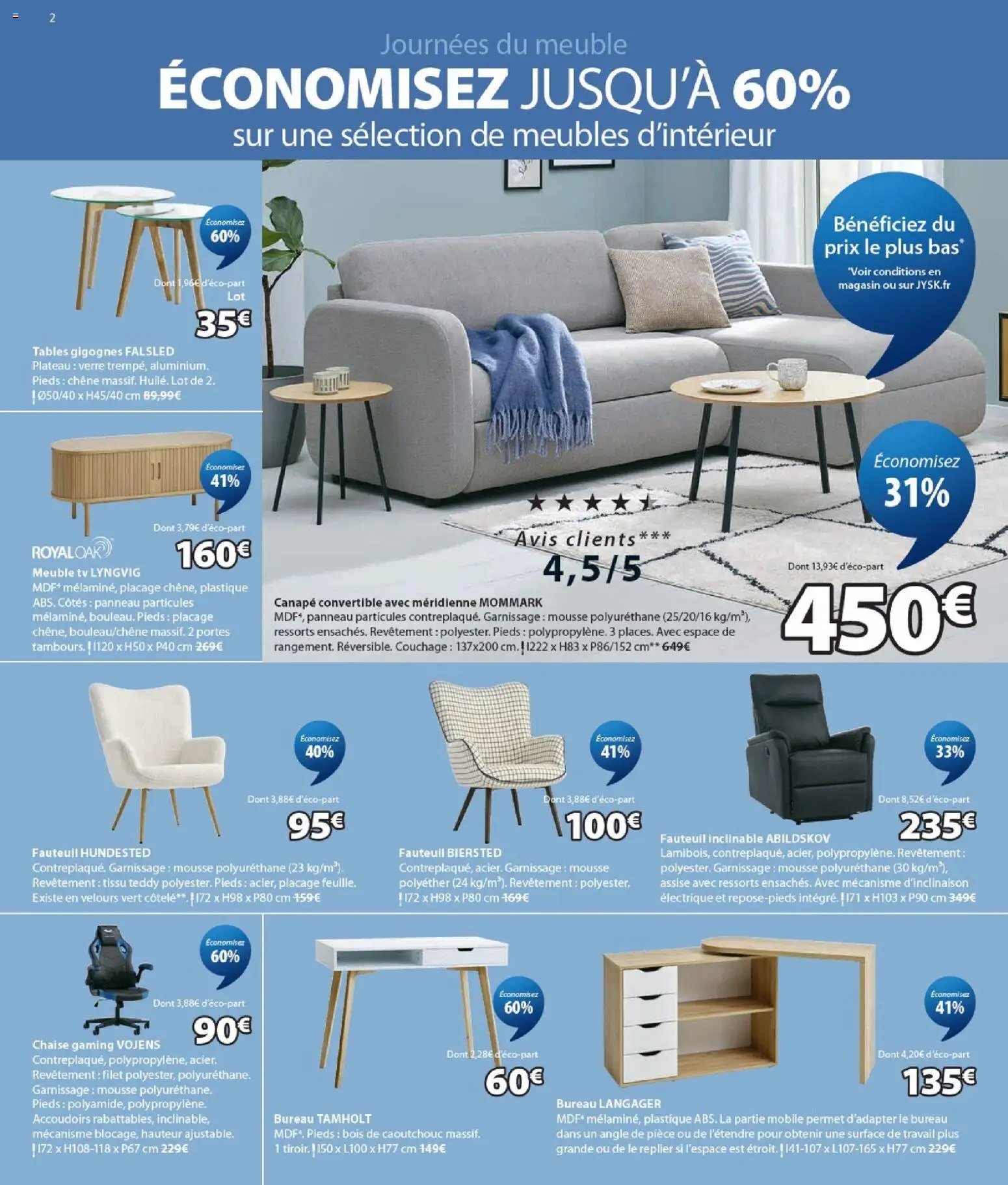 Jysk catalogue économisez jusqu'à 60%