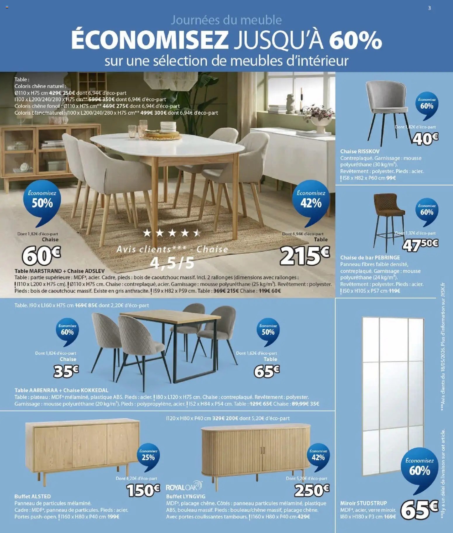 Jysk catalogue économisez jusqu'à 60%