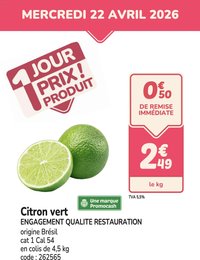 Promocash PROMO citron vert