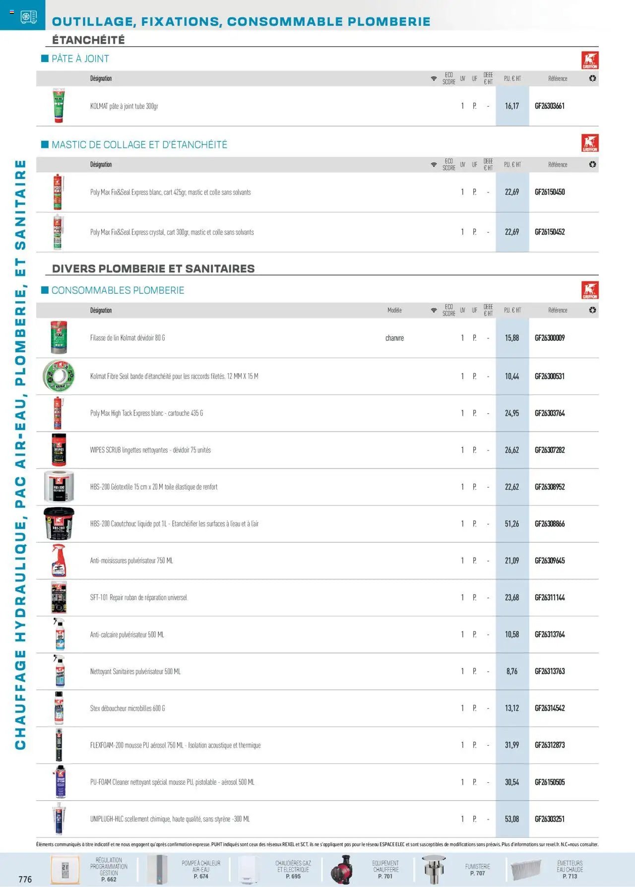 Rexel Chauffage Hydraulique, PAC Air-Eau, Plomberie et Sanitaire (2024-12-01 - 2025-12-31)
