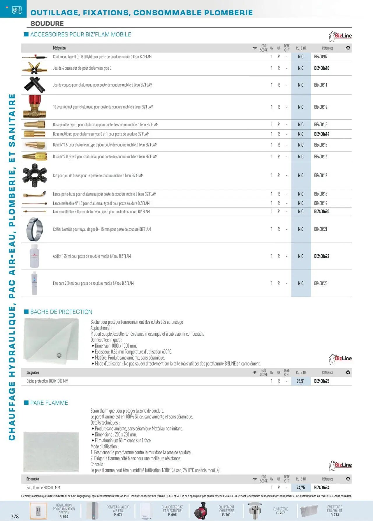 Rexel Chauffage Hydraulique, PAC Air-Eau, Plomberie et Sanitaire (2024-12-01 - 2025-12-31)