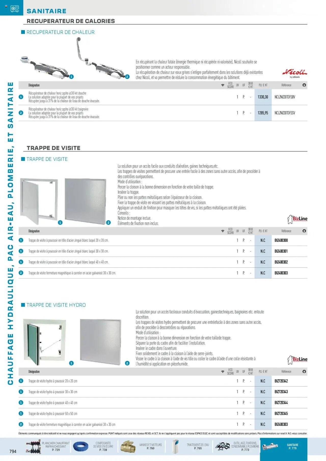 Rexel Chauffage Hydraulique, PAC Air-Eau, Plomberie et Sanitaire (2024-12-01 - 2025-12-31)