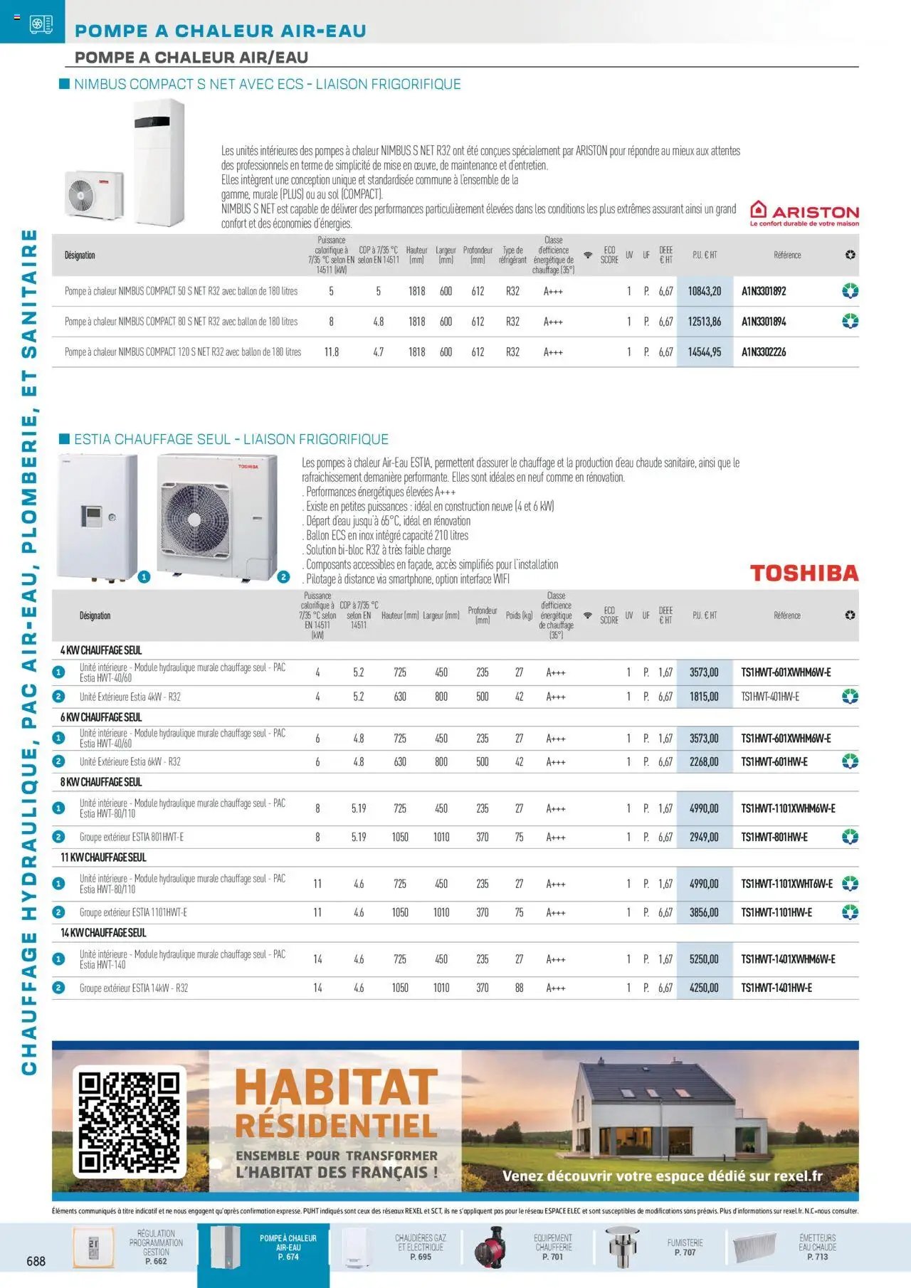 Rexel Chauffage Hydraulique, PAC Air-Eau, Plomberie et Sanitaire (2024-12-01 - 2025-12-31)