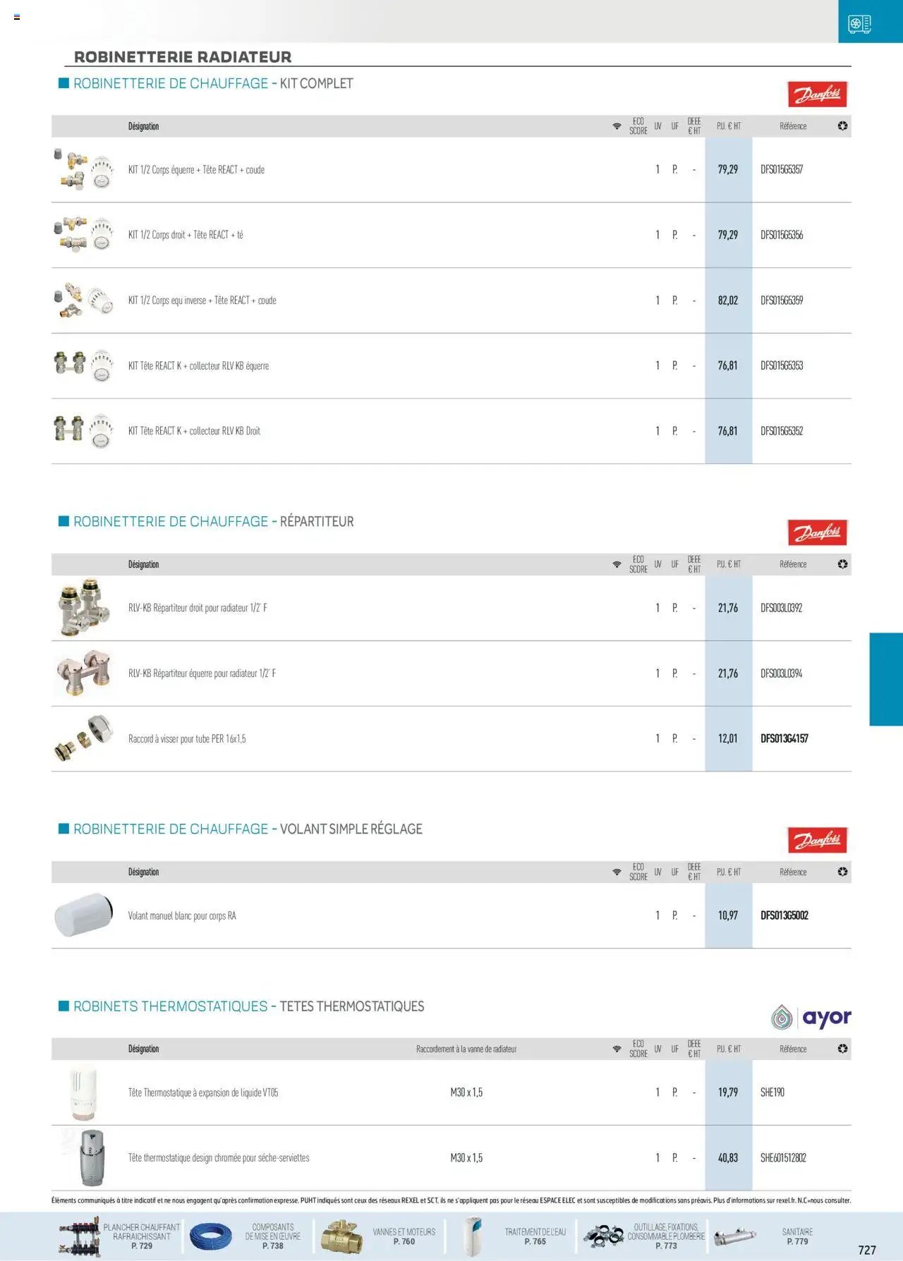 Rexel Chauffage Hydraulique, PAC Air-Eau, Plomberie et Sanitaire (2024-12-01 - 2025-12-31)