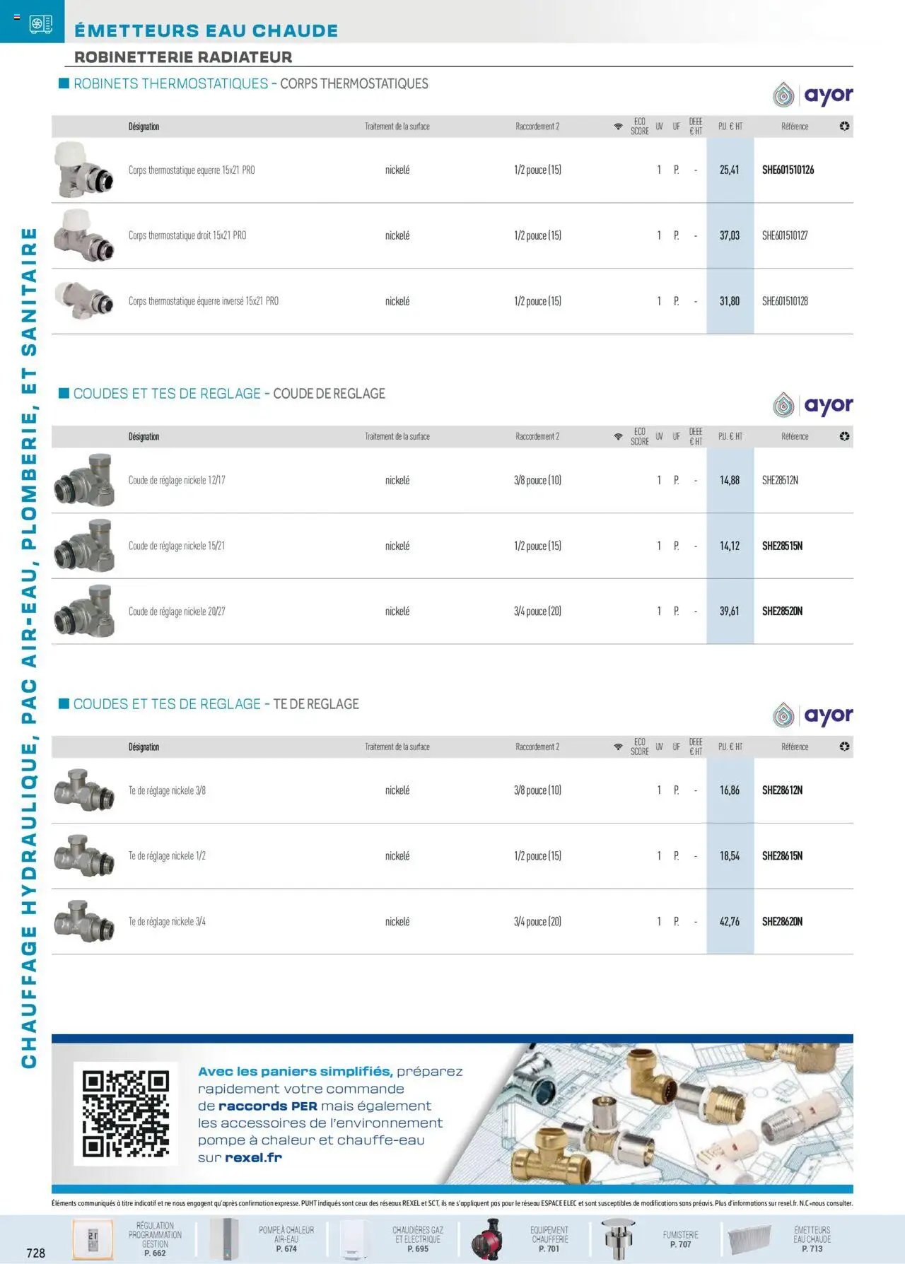 Rexel Chauffage Hydraulique, PAC Air-Eau, Plomberie et Sanitaire (2024-12-01 - 2025-12-31)