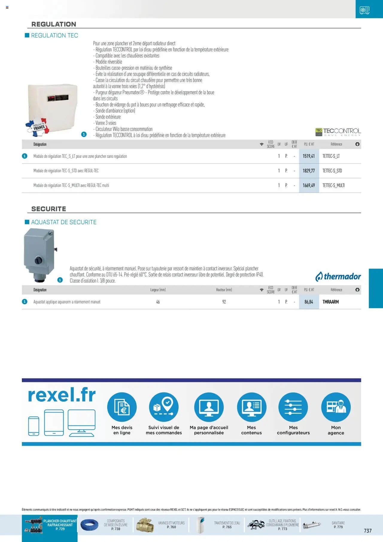 Rexel Chauffage Hydraulique, PAC Air-Eau, Plomberie et Sanitaire (2024-12-01 - 2025-12-31)