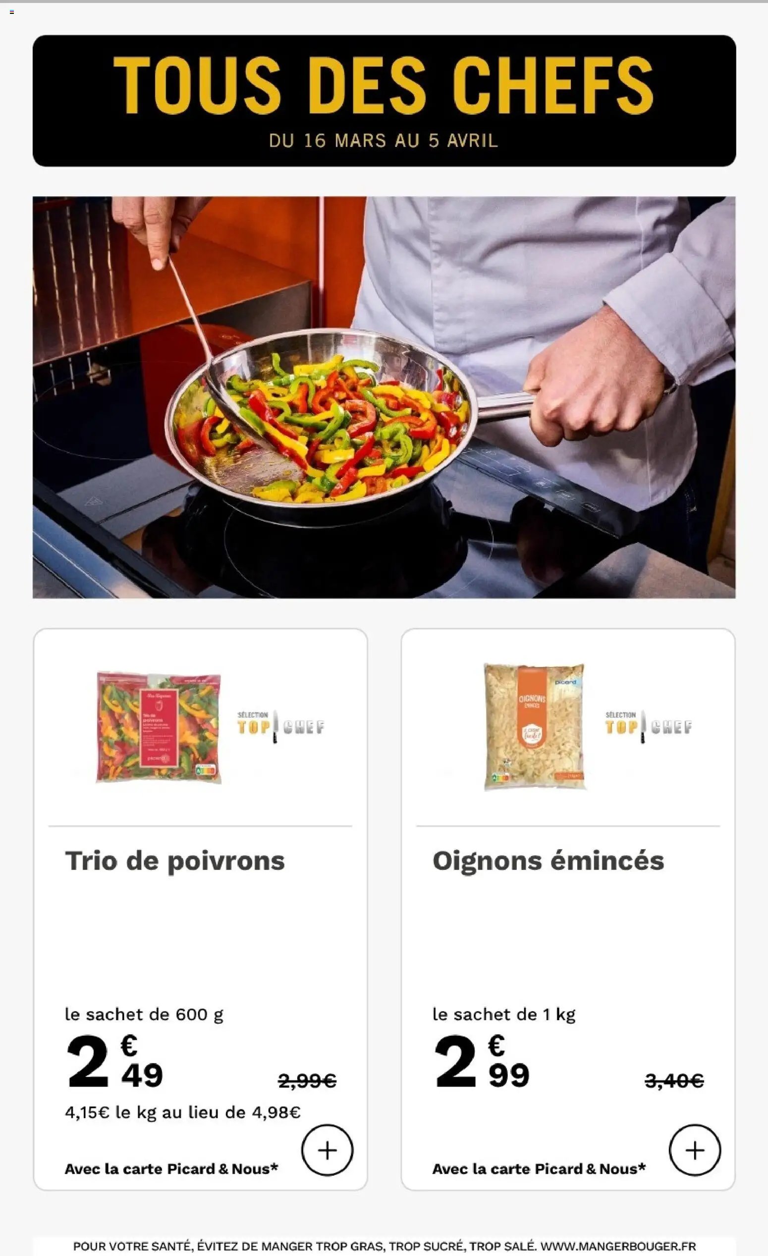 Picard - Prospectus tous des chefs (2026-03-16 - 2026-04-05)