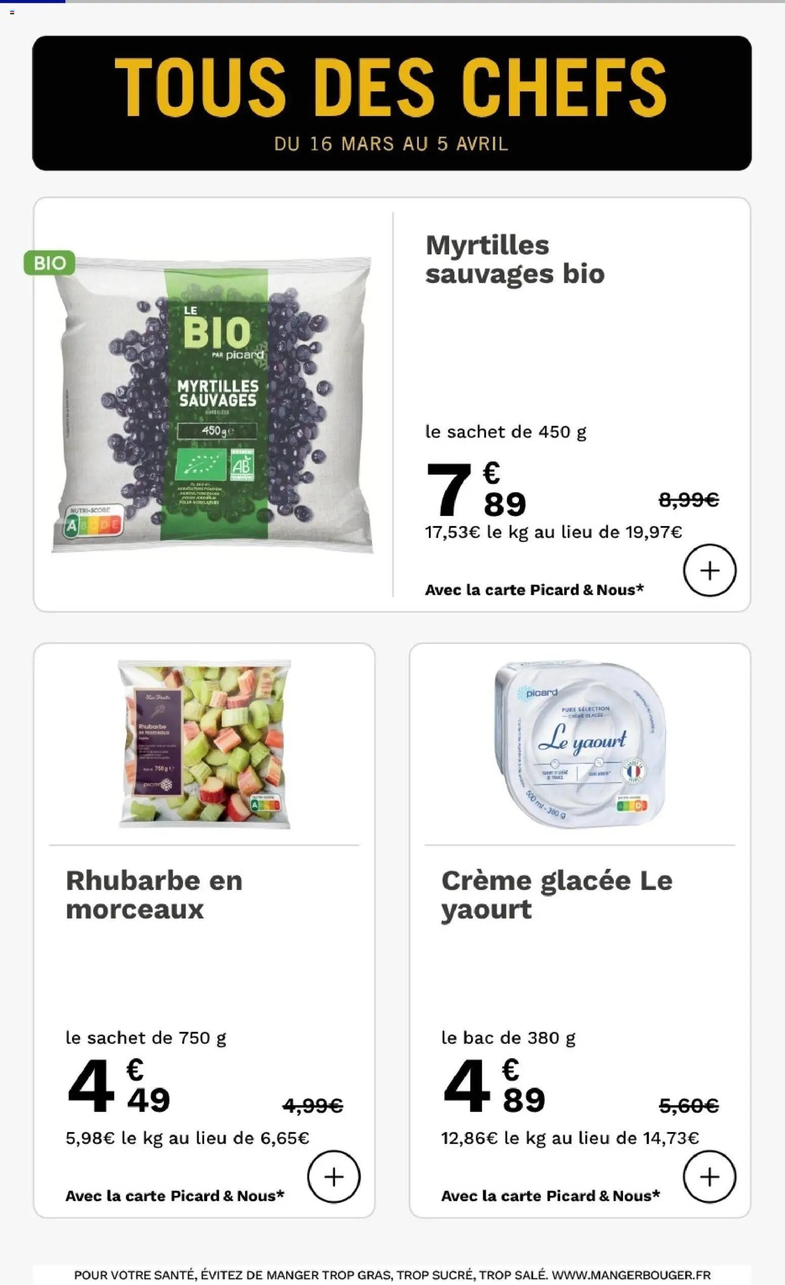 Picard - Prospectus tous des chefs (2026-03-16 - 2026-04-05)