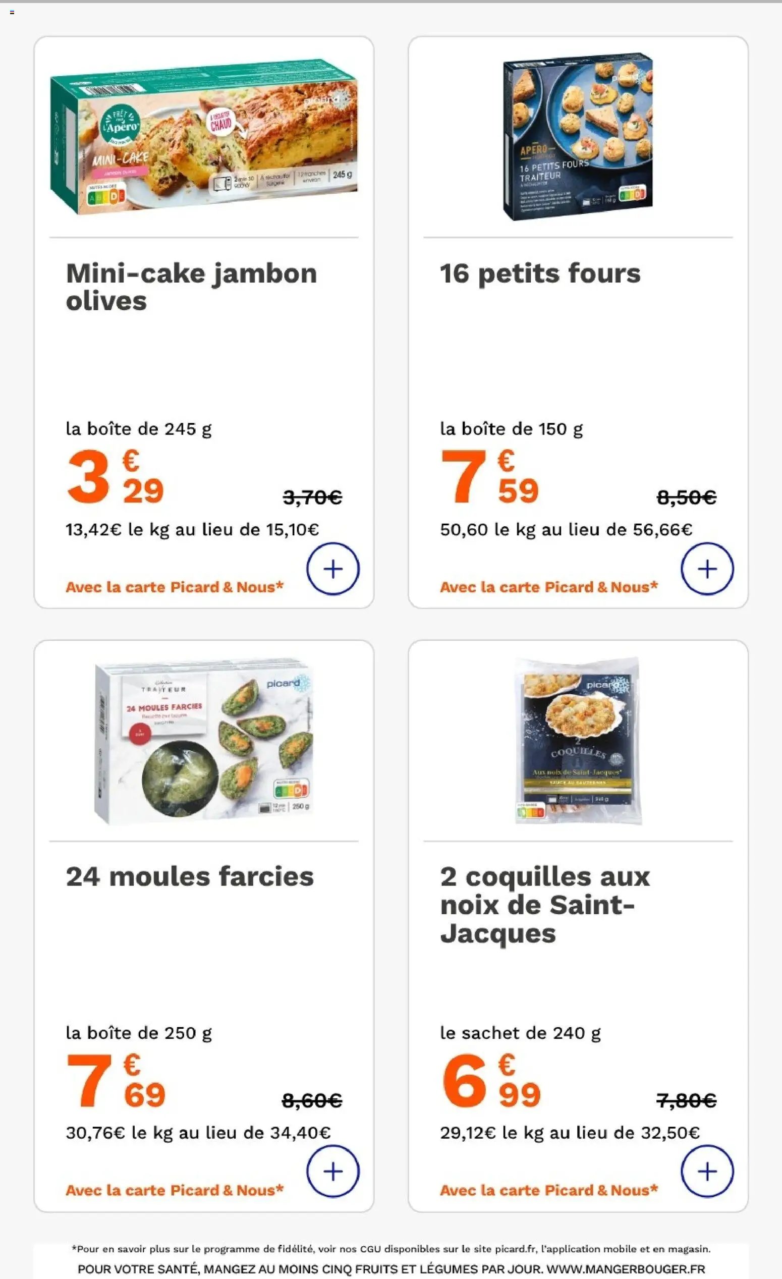 Picard - Prospectus tous des chefs