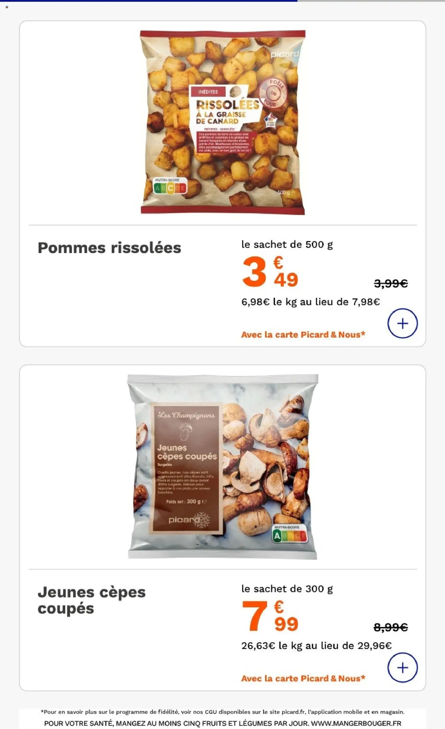 Picard - Prospectus tous des chefs