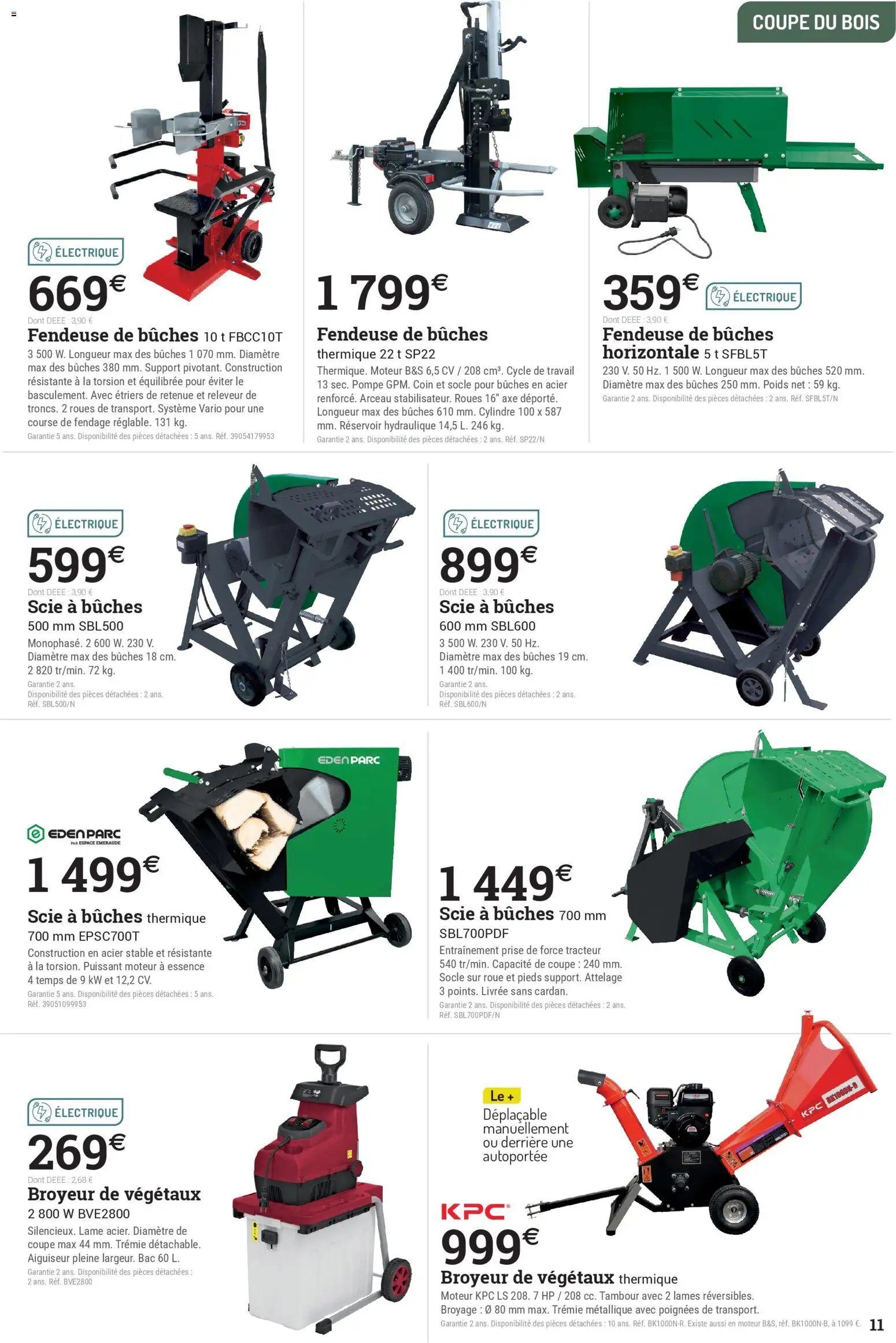 Espace Emeraude catalogue