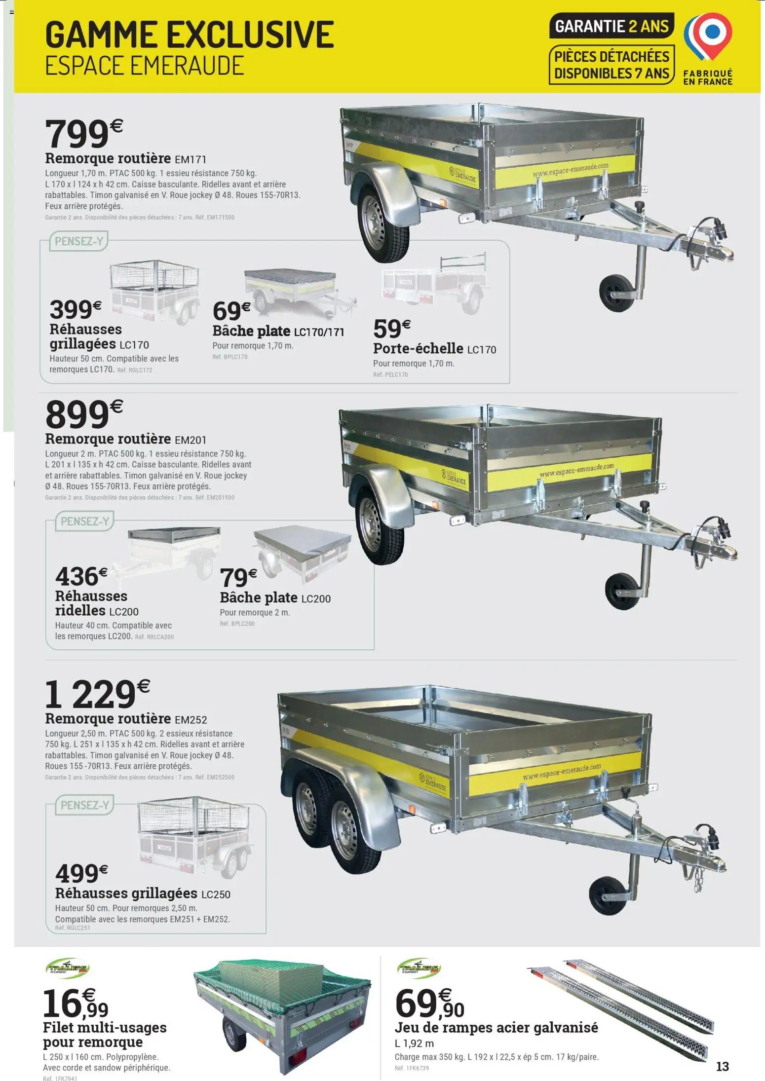 Espace Emeraude catalogue