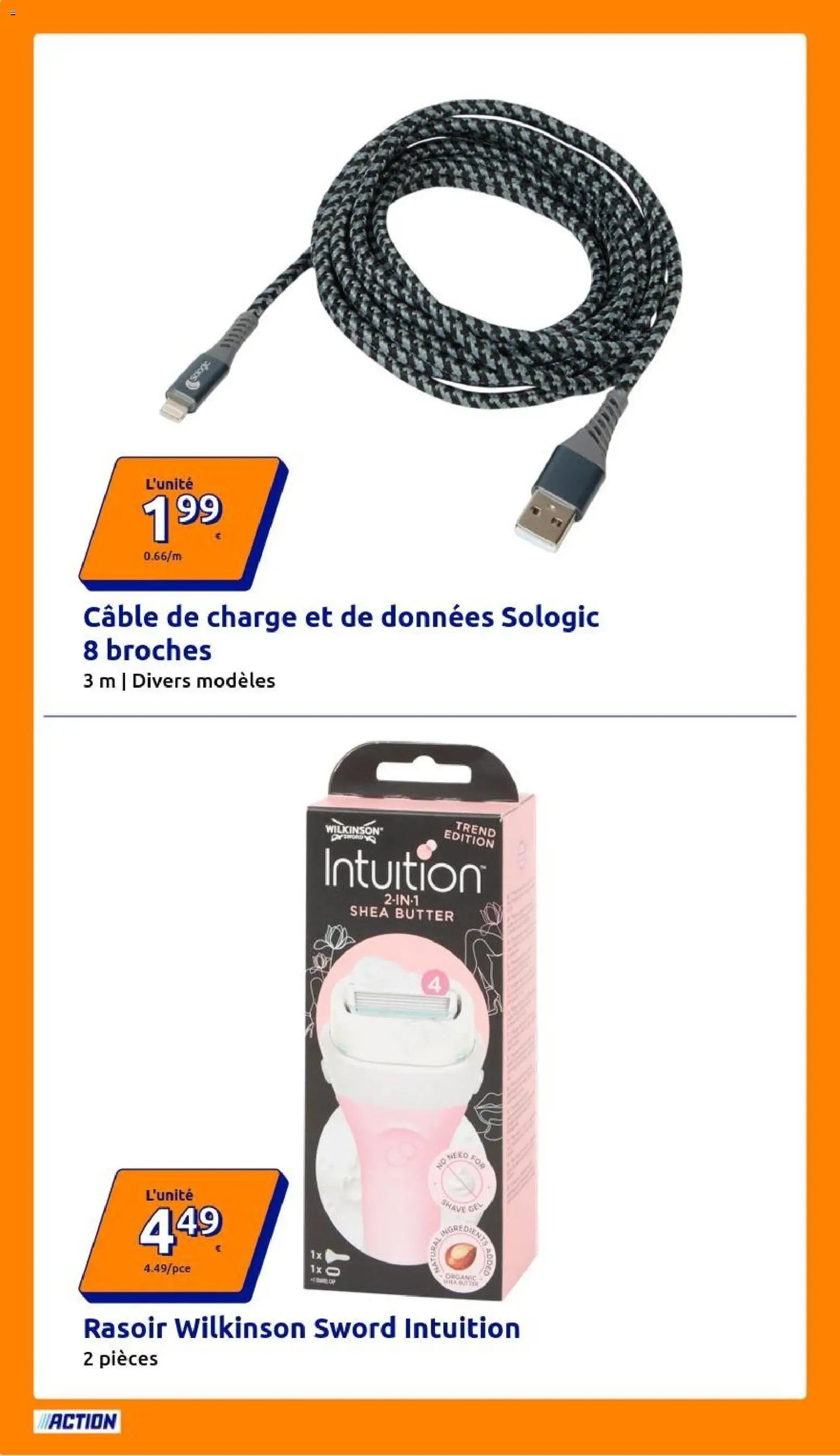 Action catalogue