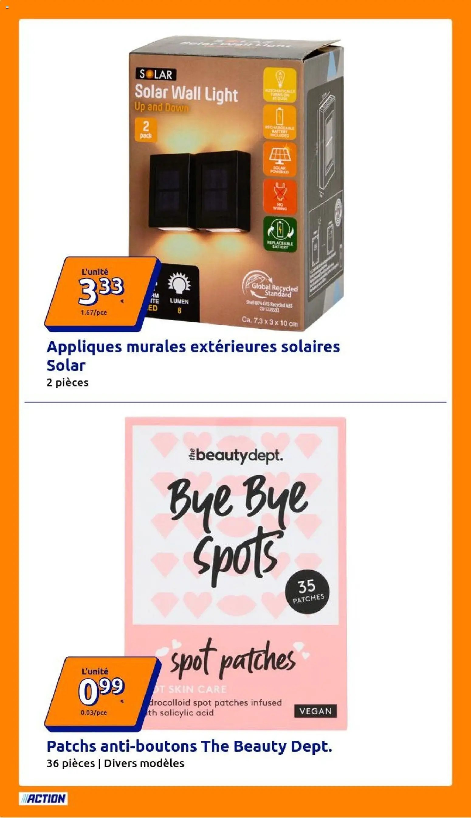 Action catalogue