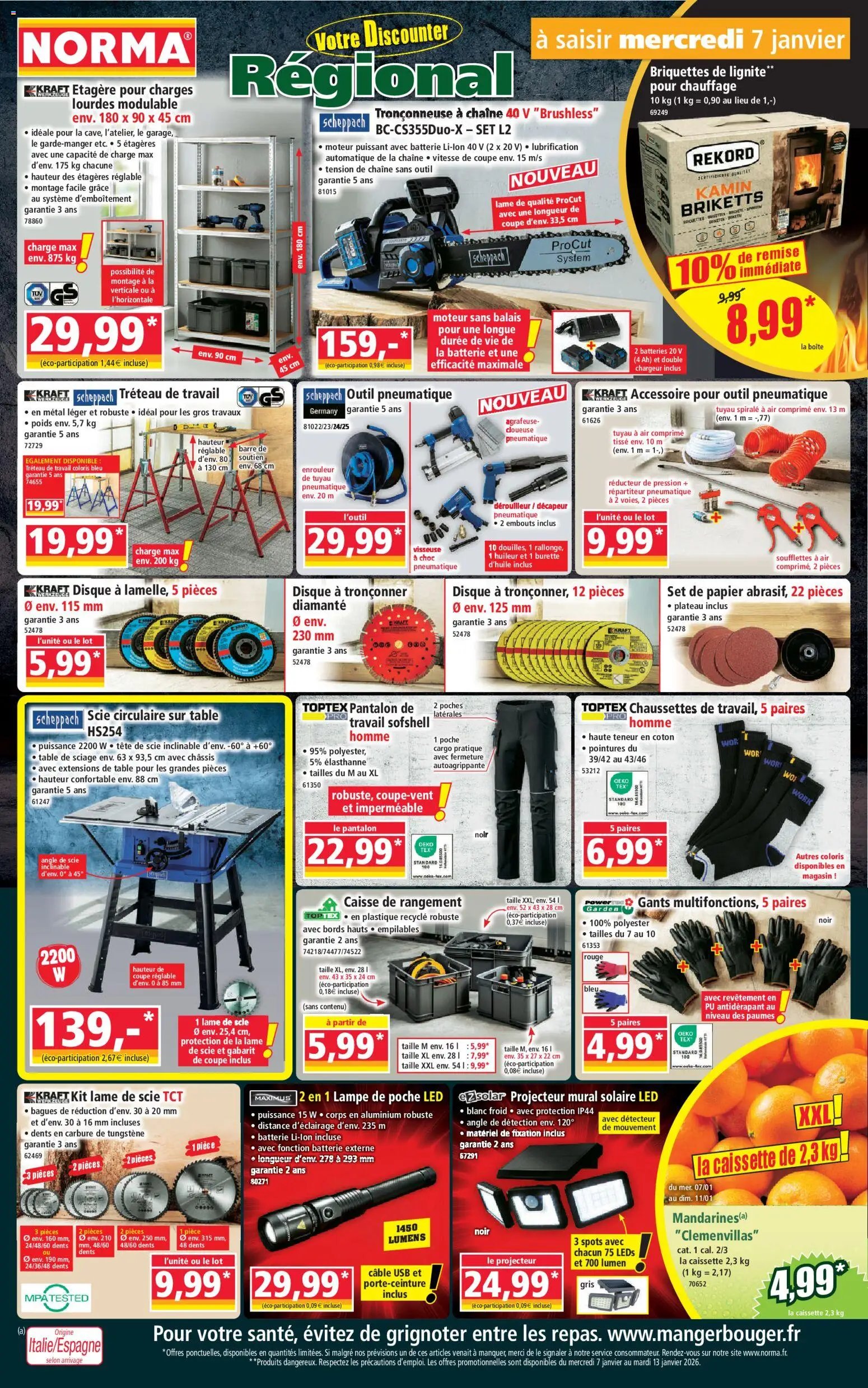 Norma catalogue (2025-01-07 - 2026-01-18)