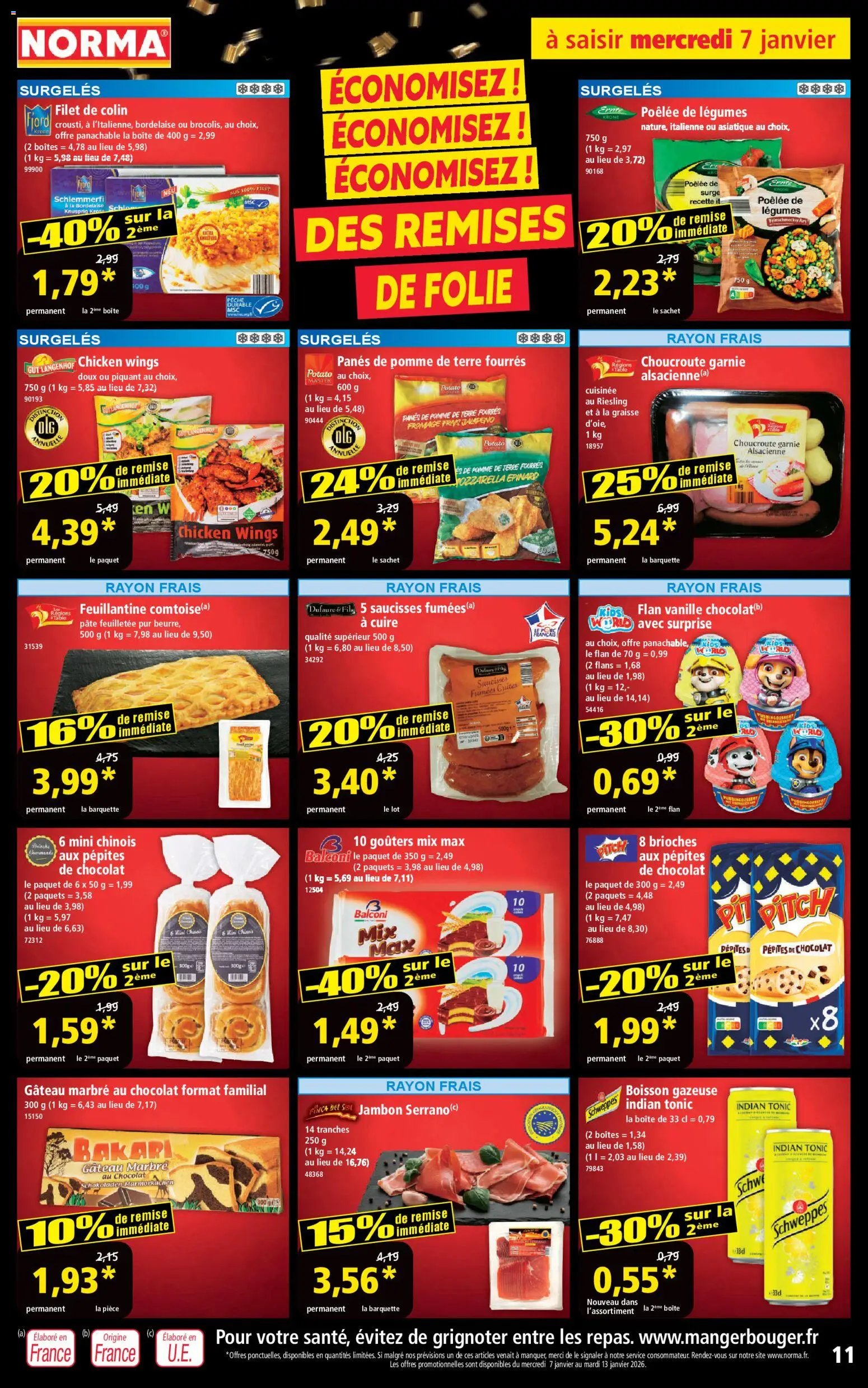 Norma catalogue (2025-01-07 - 2026-01-18)