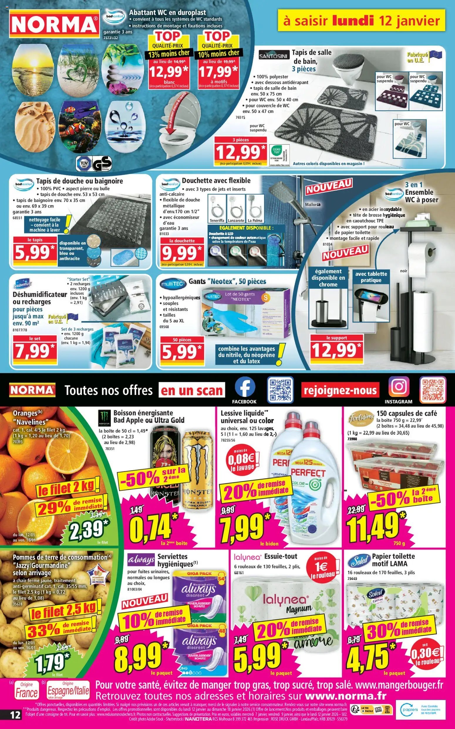 Norma catalogue (2025-01-07 - 2026-01-18)