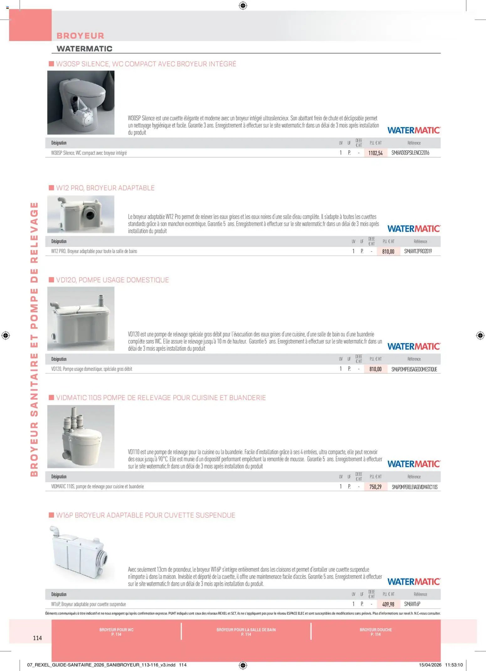 Rexel - Brochure Sanitaire (2026-04-20 - 2026-12-31)