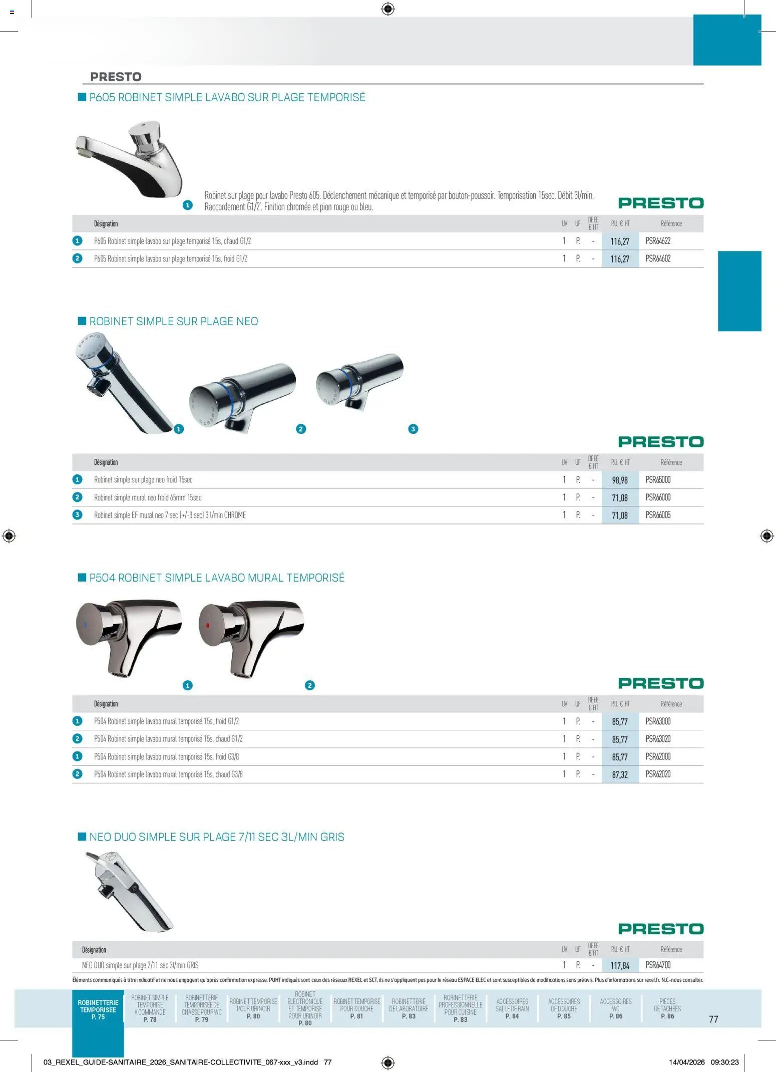 Rexel - Brochure Sanitaire (2026-04-20 - 2026-12-31)