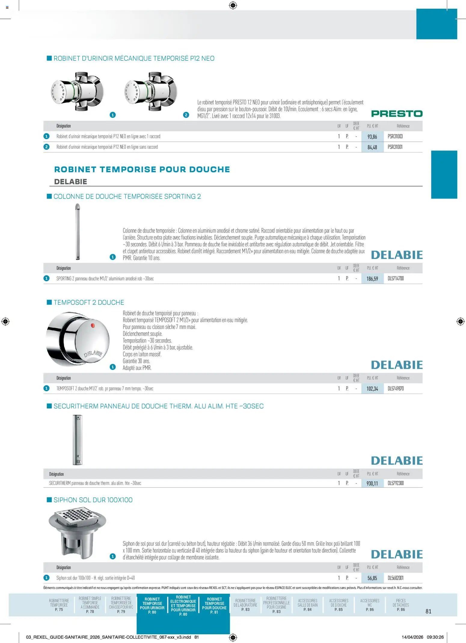 Rexel - Brochure Sanitaire (2026-04-20 - 2026-12-31)
