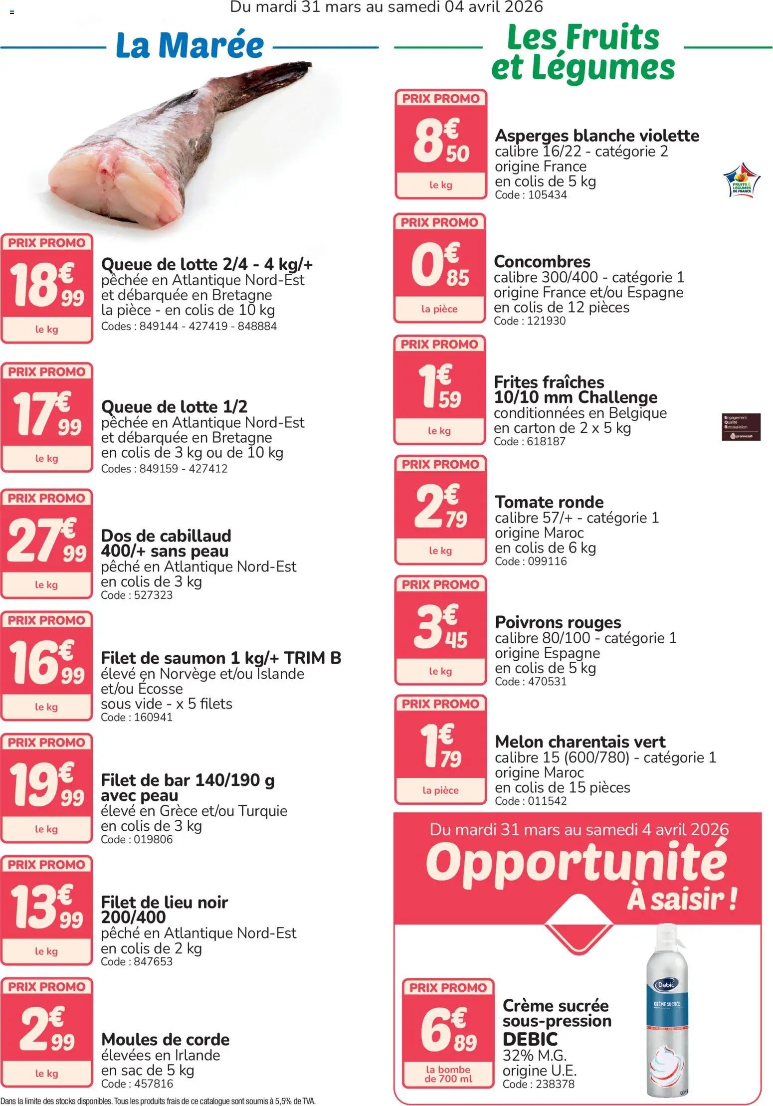 Promocash Frais au meilleur cours