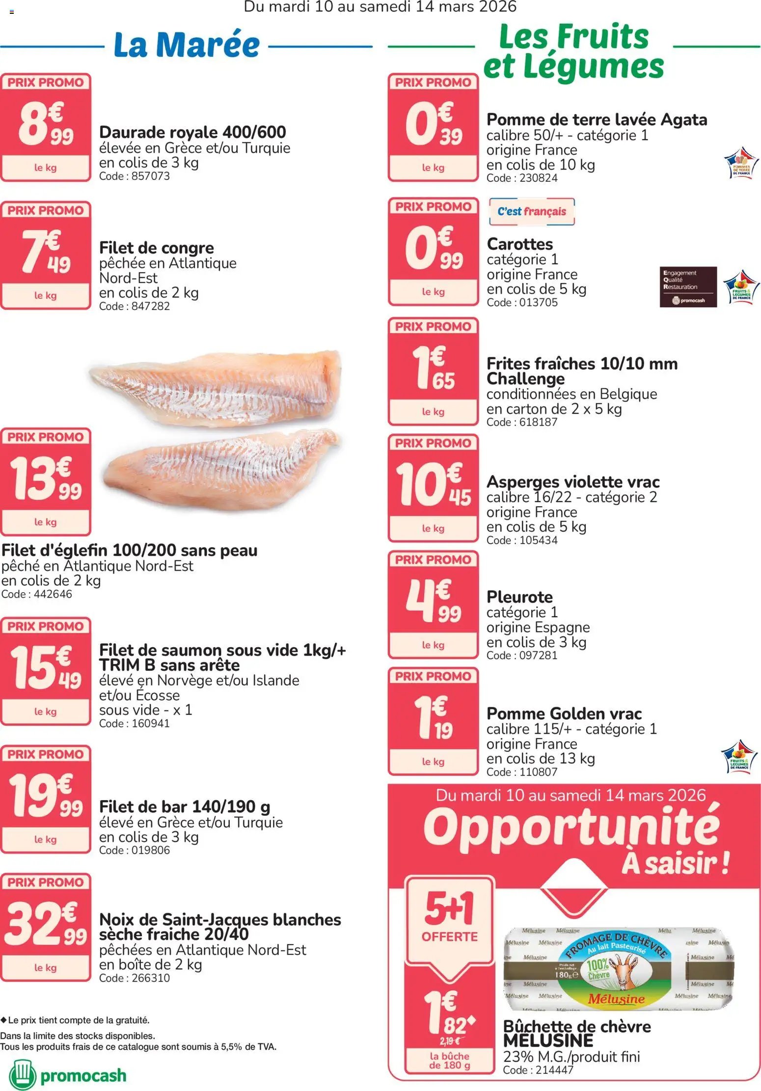 Promocash Frais au meilleur cours