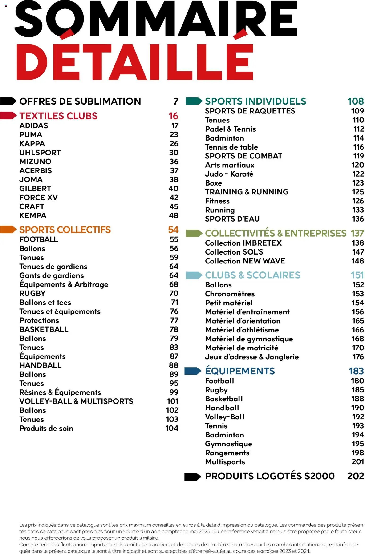 Sport 2000 Brochure 2026/2027