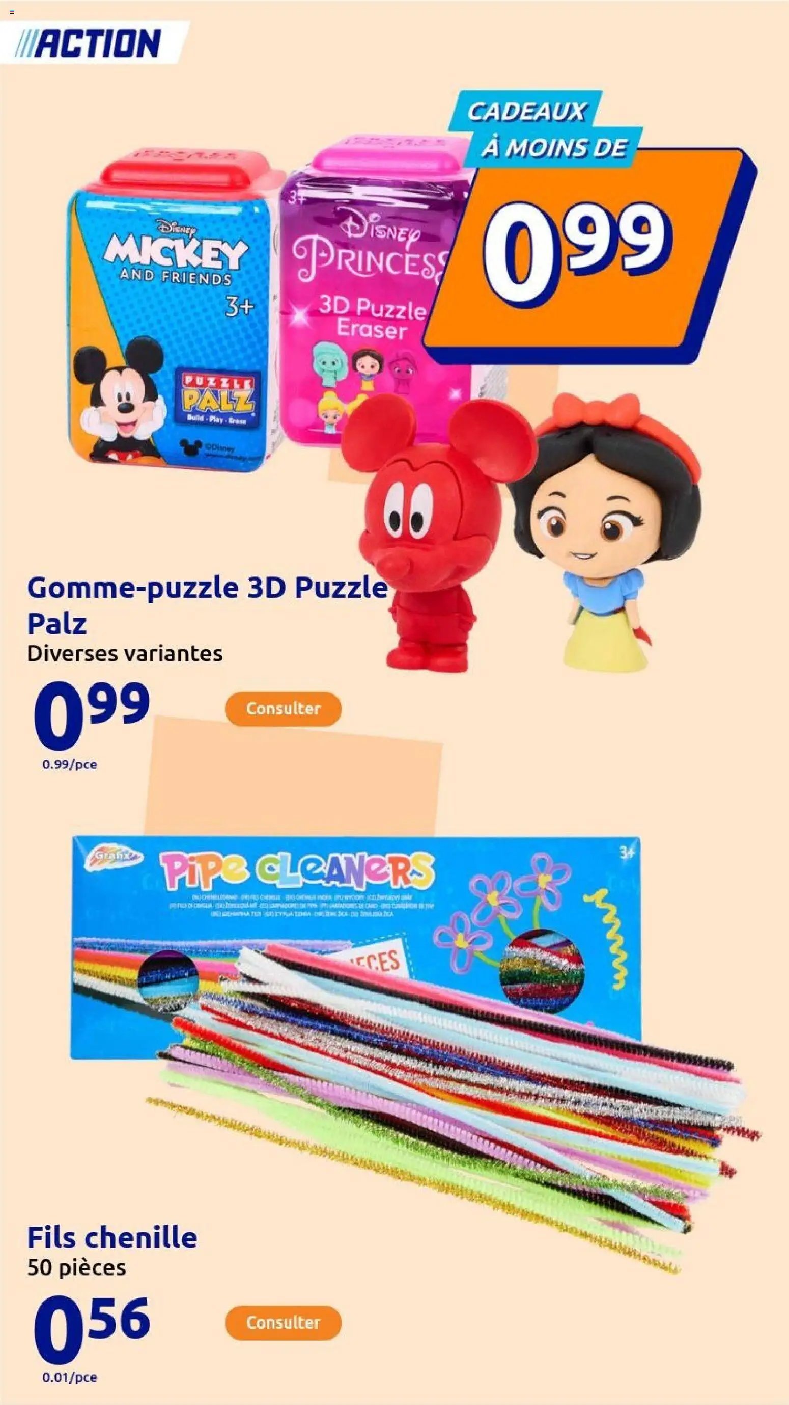 Action catalogue de la semaine