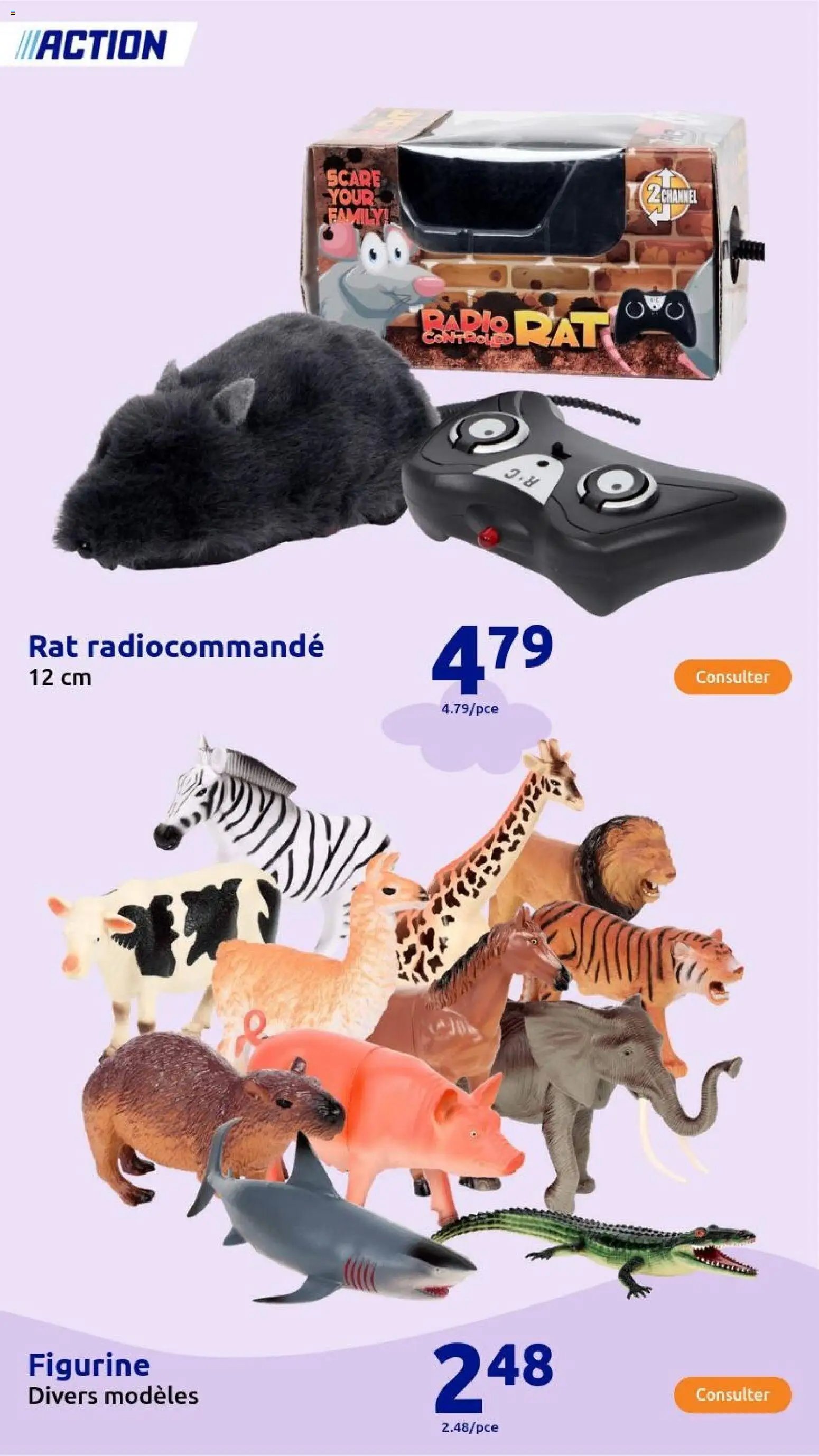 Action catalogue de la semaine