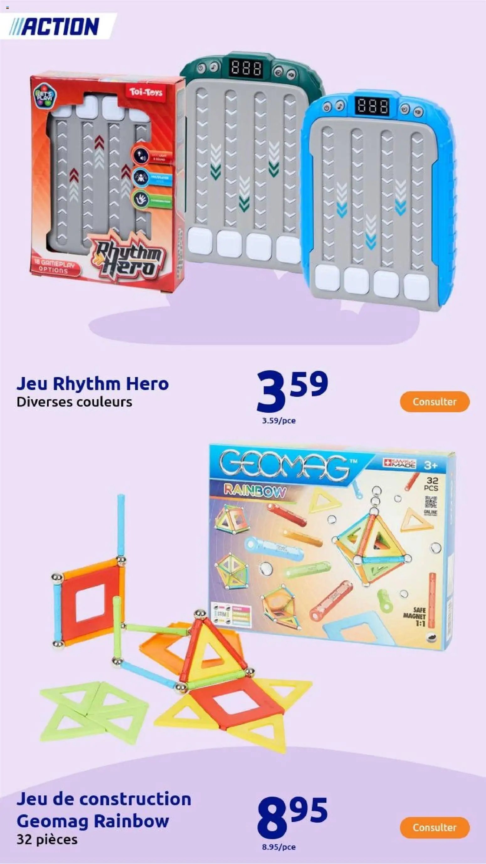 Action catalogue de la semaine