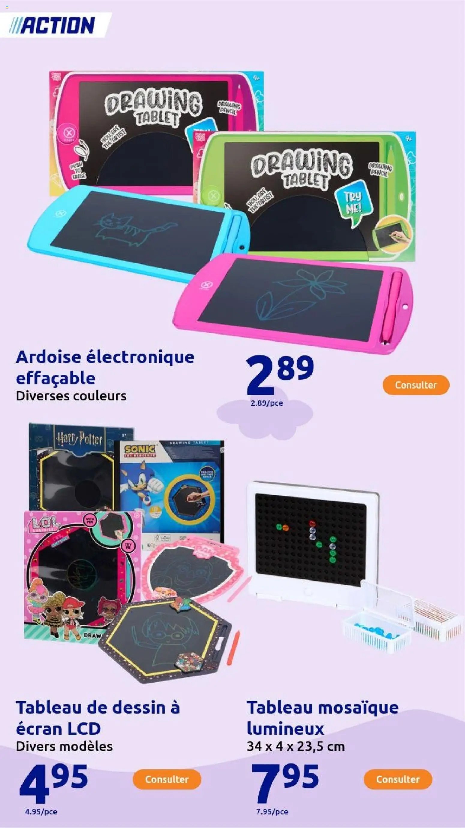 Action catalogue de la semaine